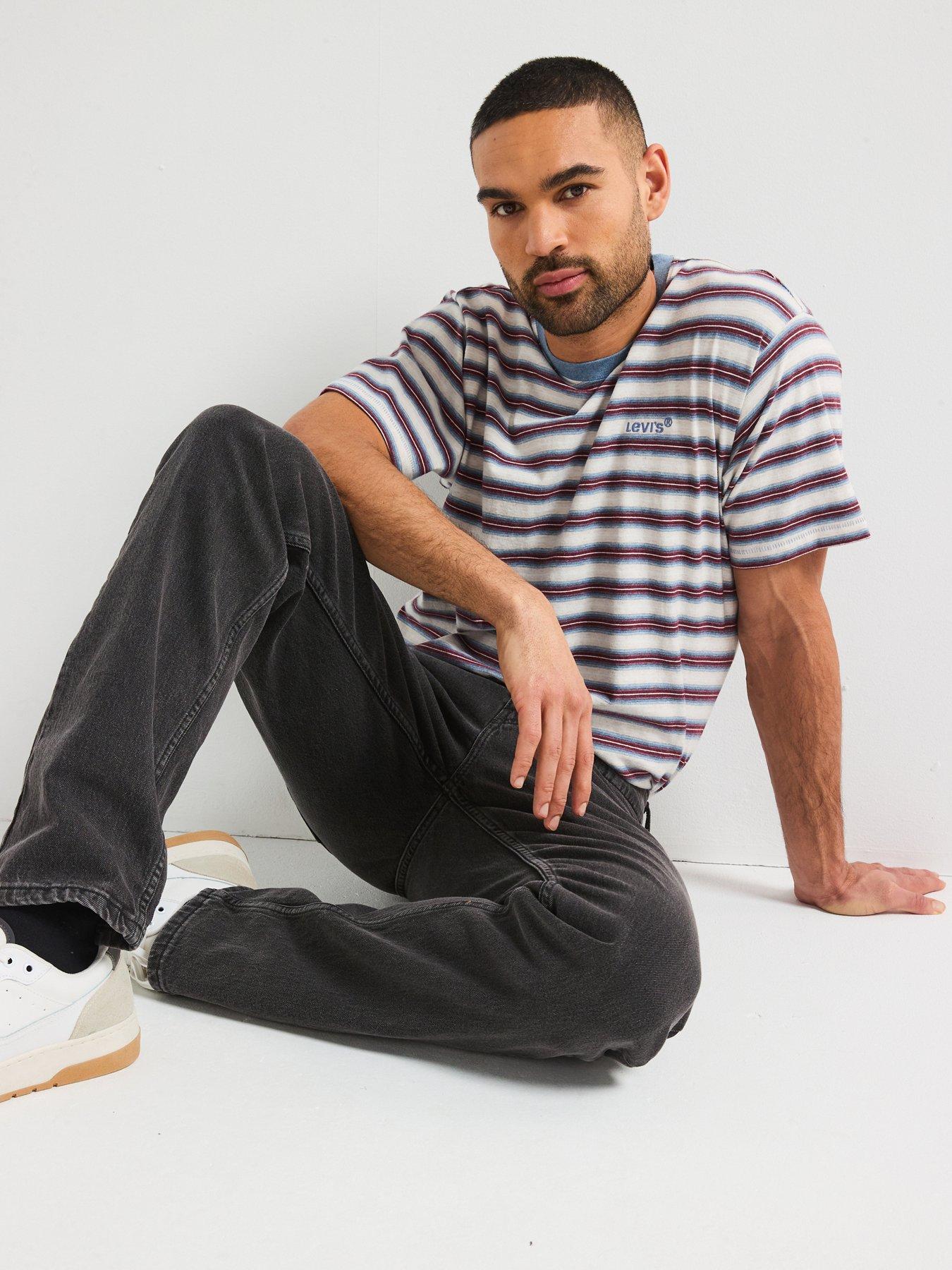 Image 6 of 6 of Levi's Red Tab Vintage Stripe T-Shirt - Blue