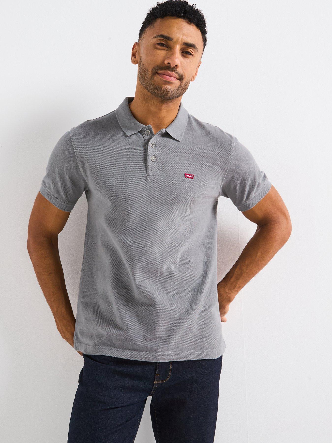 Image 1 of 5 of Levi's Levis Housemark Polo Shirt- Grey