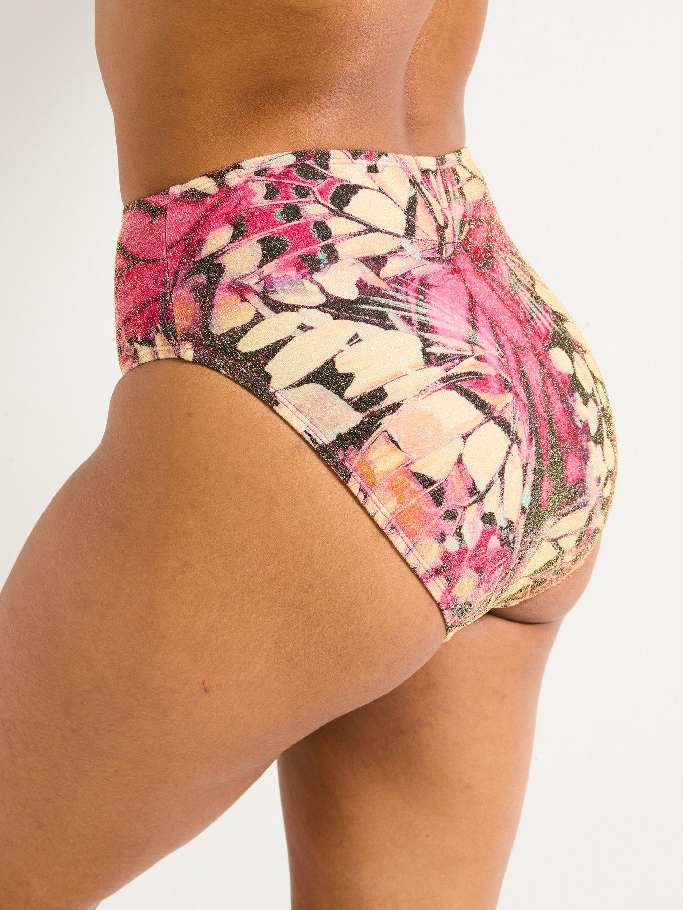 Image 2 of 4 of V by Very Shape Enhancing Printed Metallic High Waisted Brief - Multi