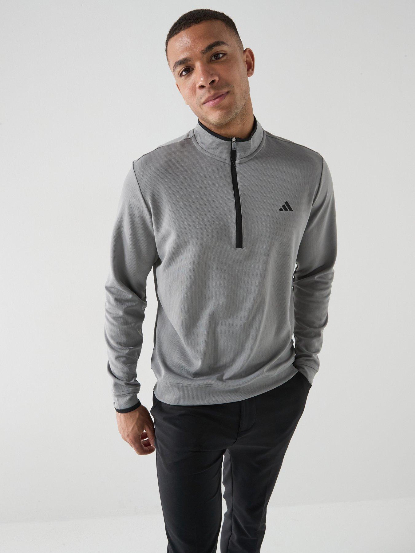 Image 1 of 6 of adidas Men's Golf Lightweight Half Zip Top - Grey