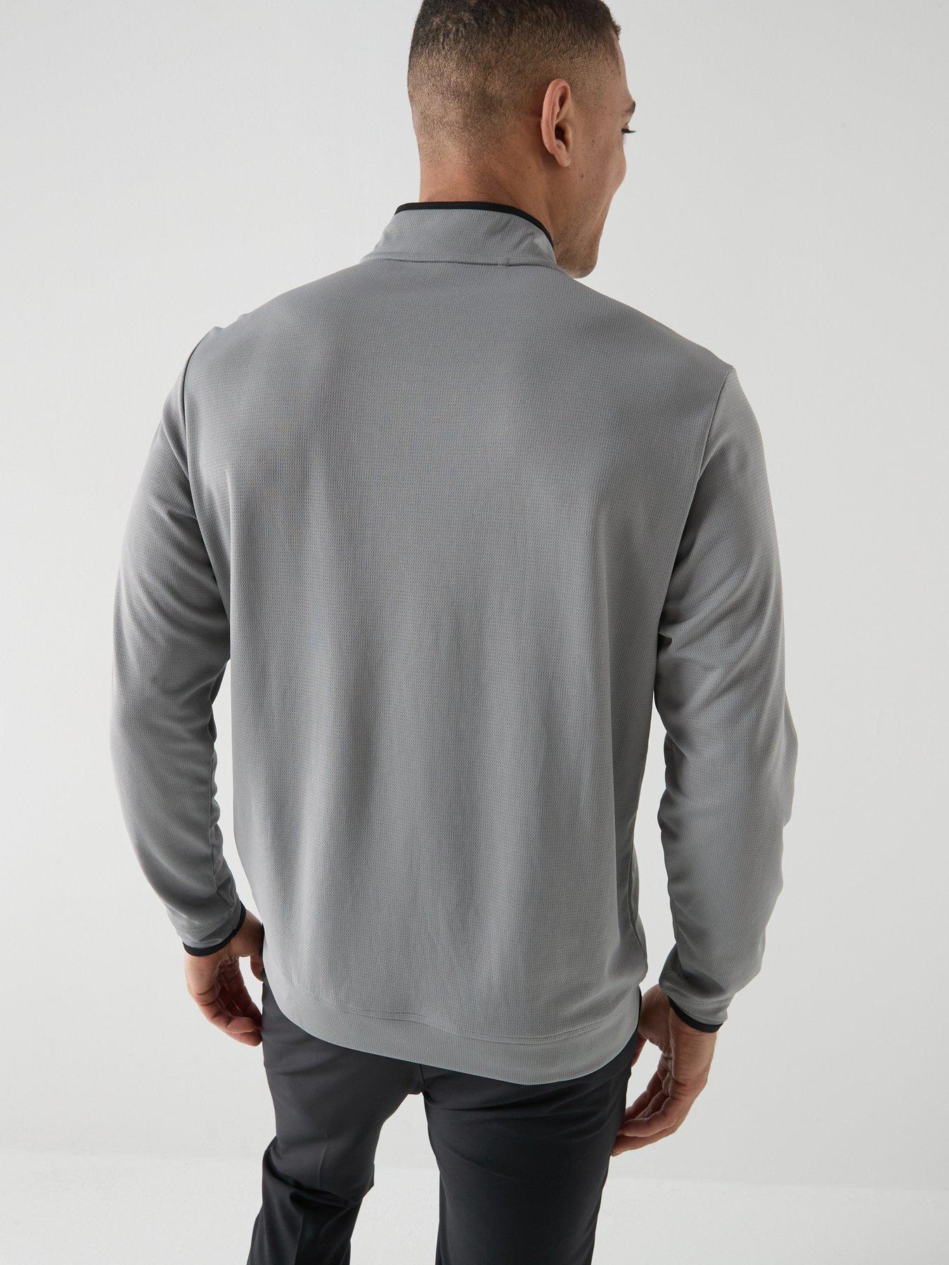 Image 2 of 6 of adidas Men's Golf Lightweight Half Zip Top - Grey