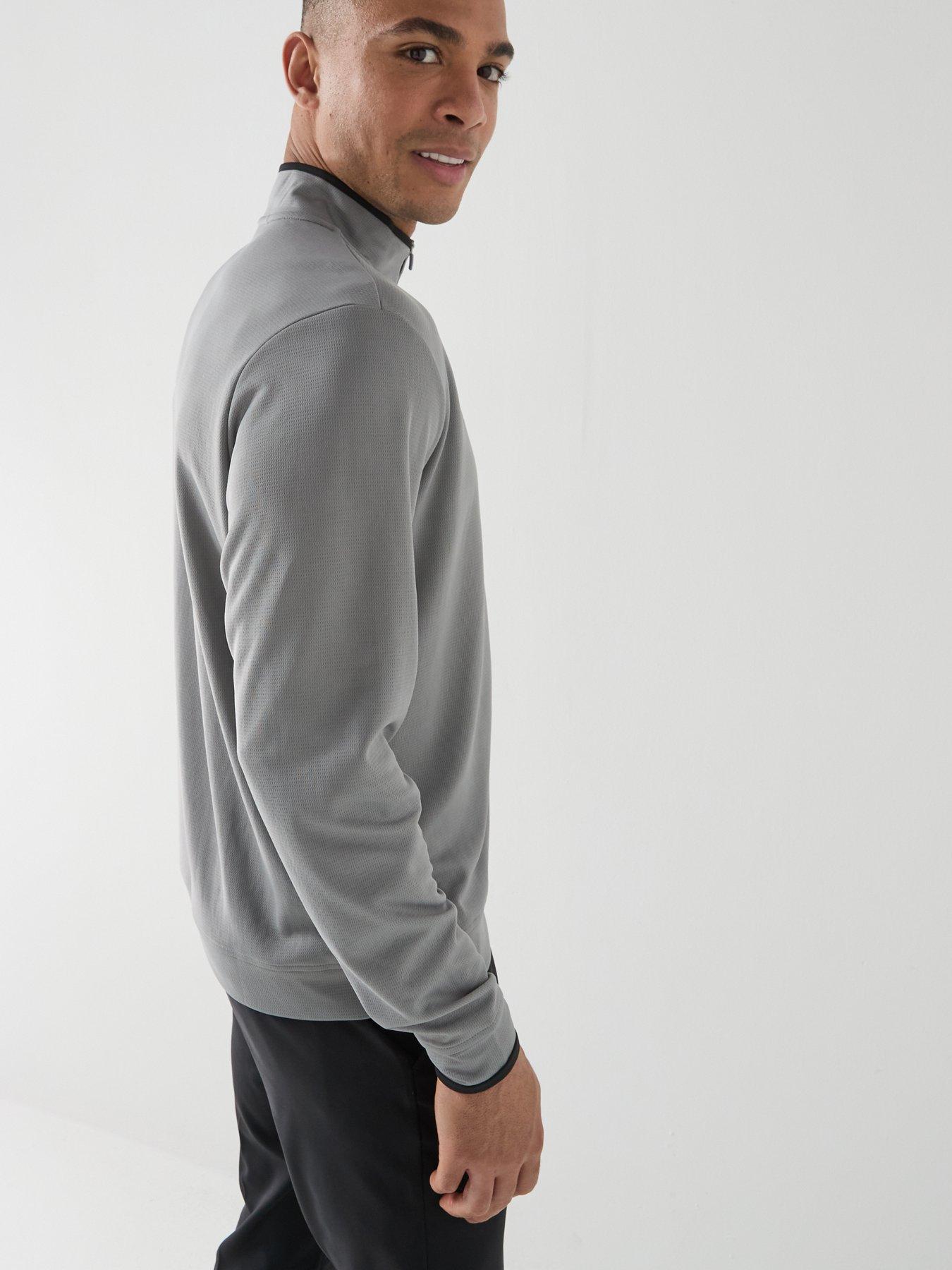 Image 5 of 6 of adidas Men's Golf Lightweight Half Zip Top - Grey