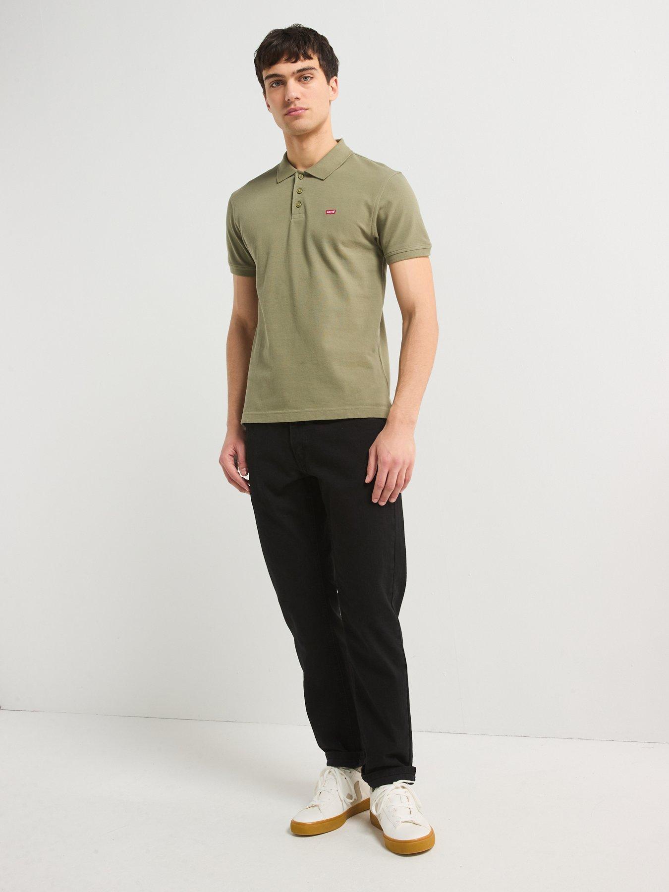 Image 3 of 6 of Levi's Housemark Logo Polo Shirt- Khaki