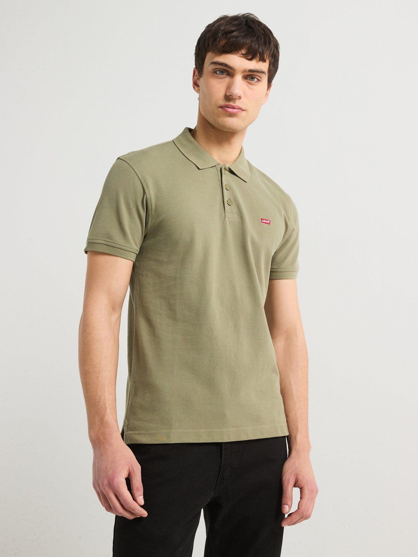 Image 4 of 6 of Levi's Housemark Logo Polo Shirt- Khaki
