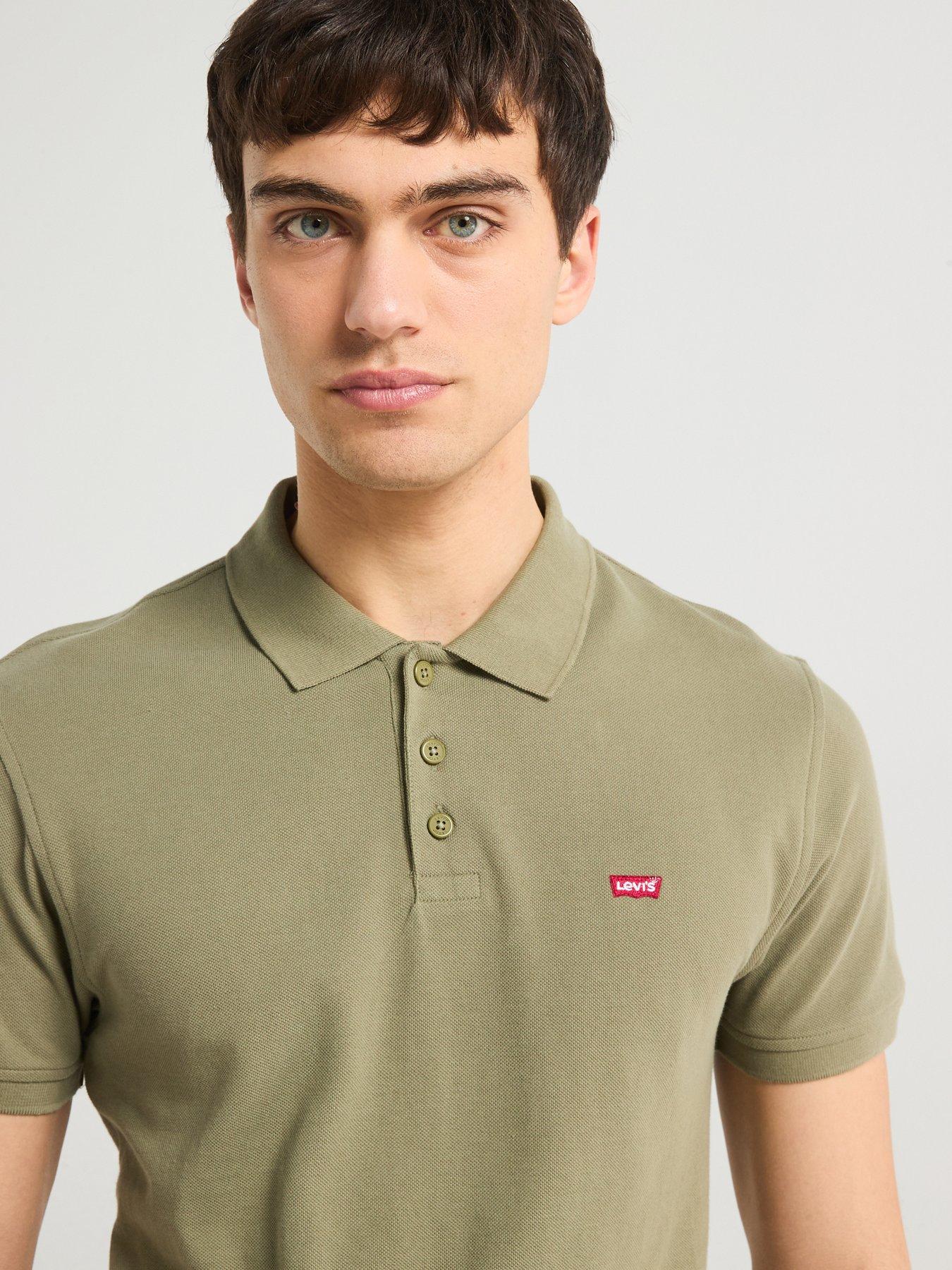 Image 5 of 6 of Levi's Housemark Logo Polo Shirt- Khaki