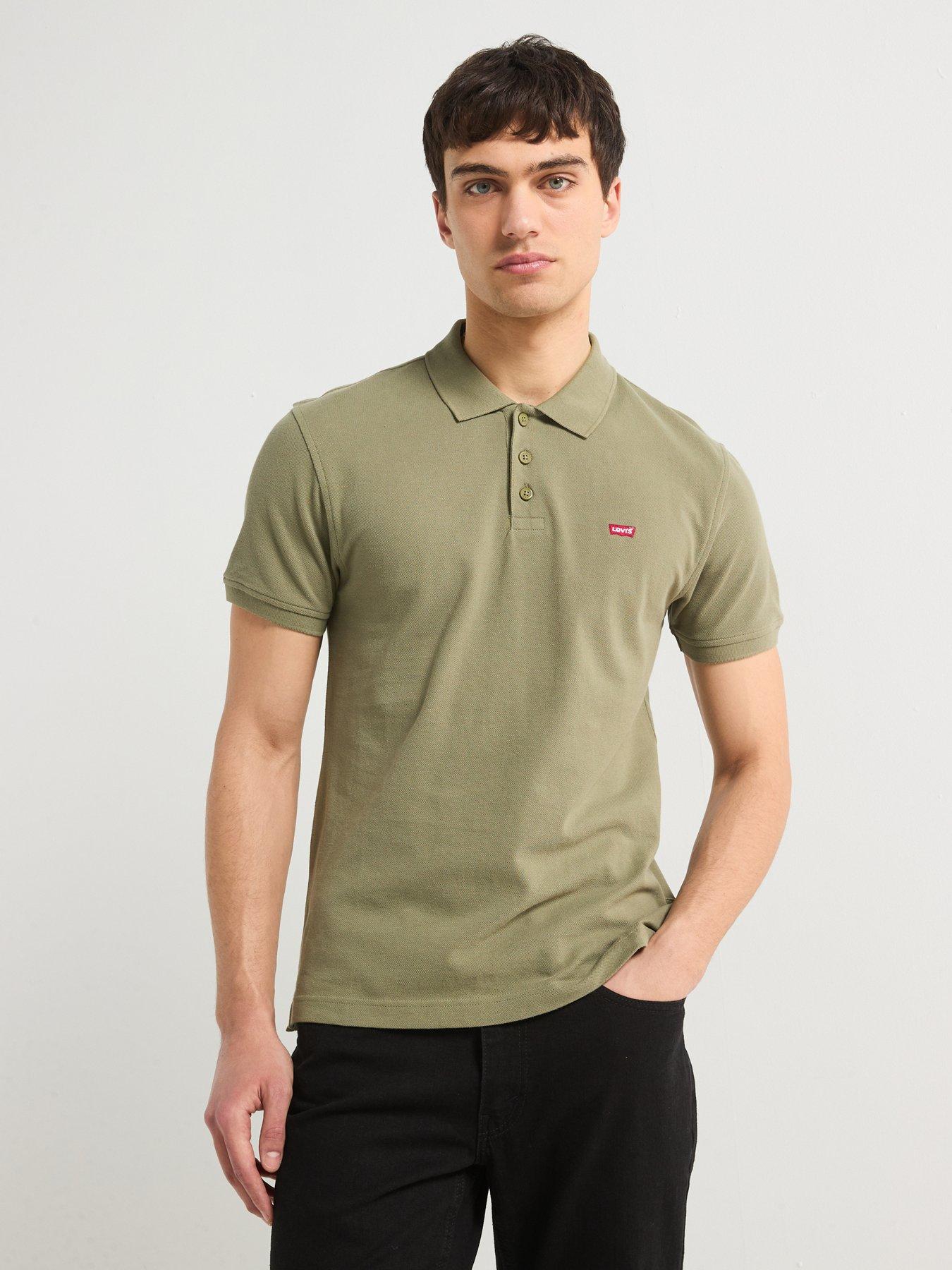 Image 6 of 6 of Levi's Housemark Logo Polo Shirt- Khaki