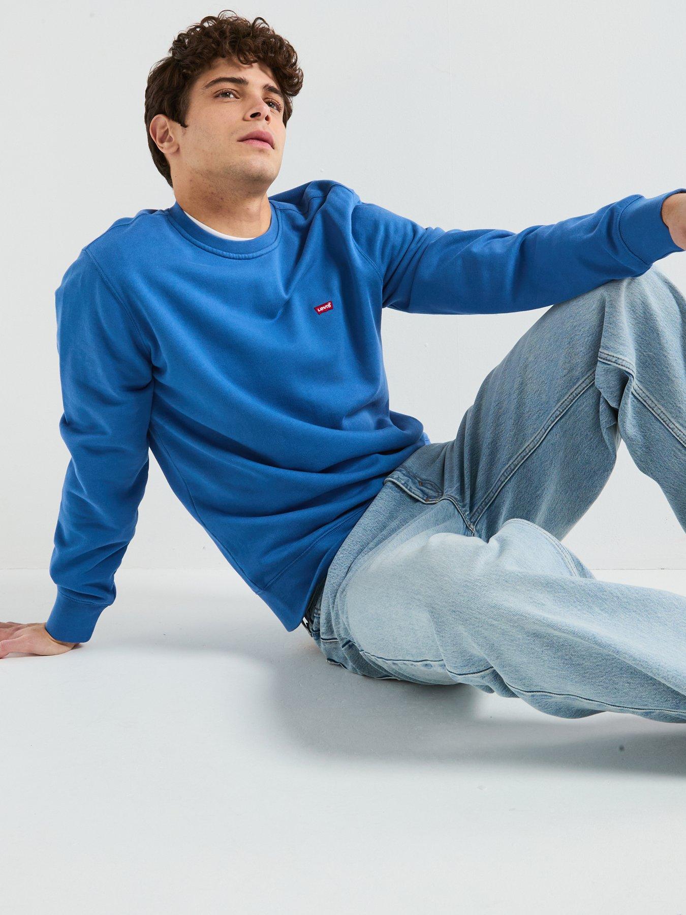 levis-levis-original-housemark-logo-crew-neck-sweat-top--blueoutfit