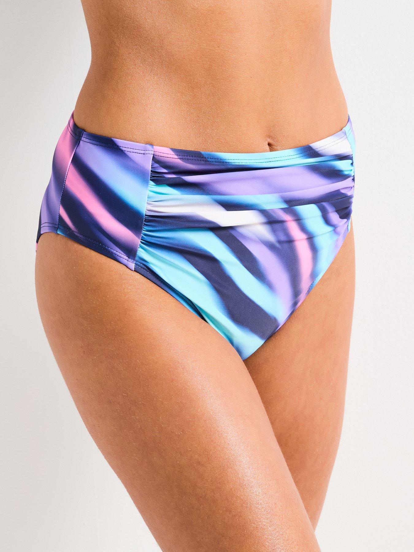 V by Very Ruched Detail Bikini Brief - Multi