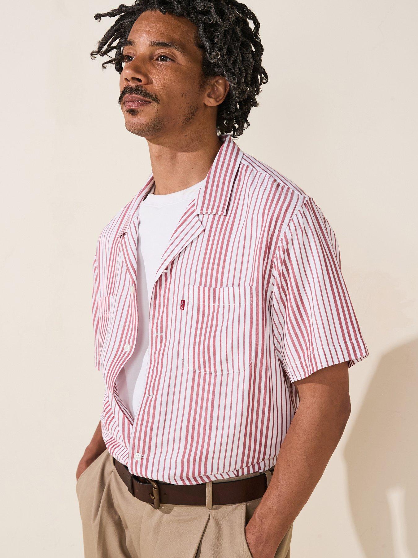 Image 1 of 6 of Levi's Levi's Classic Camper Short Sleeve Shirt- Red