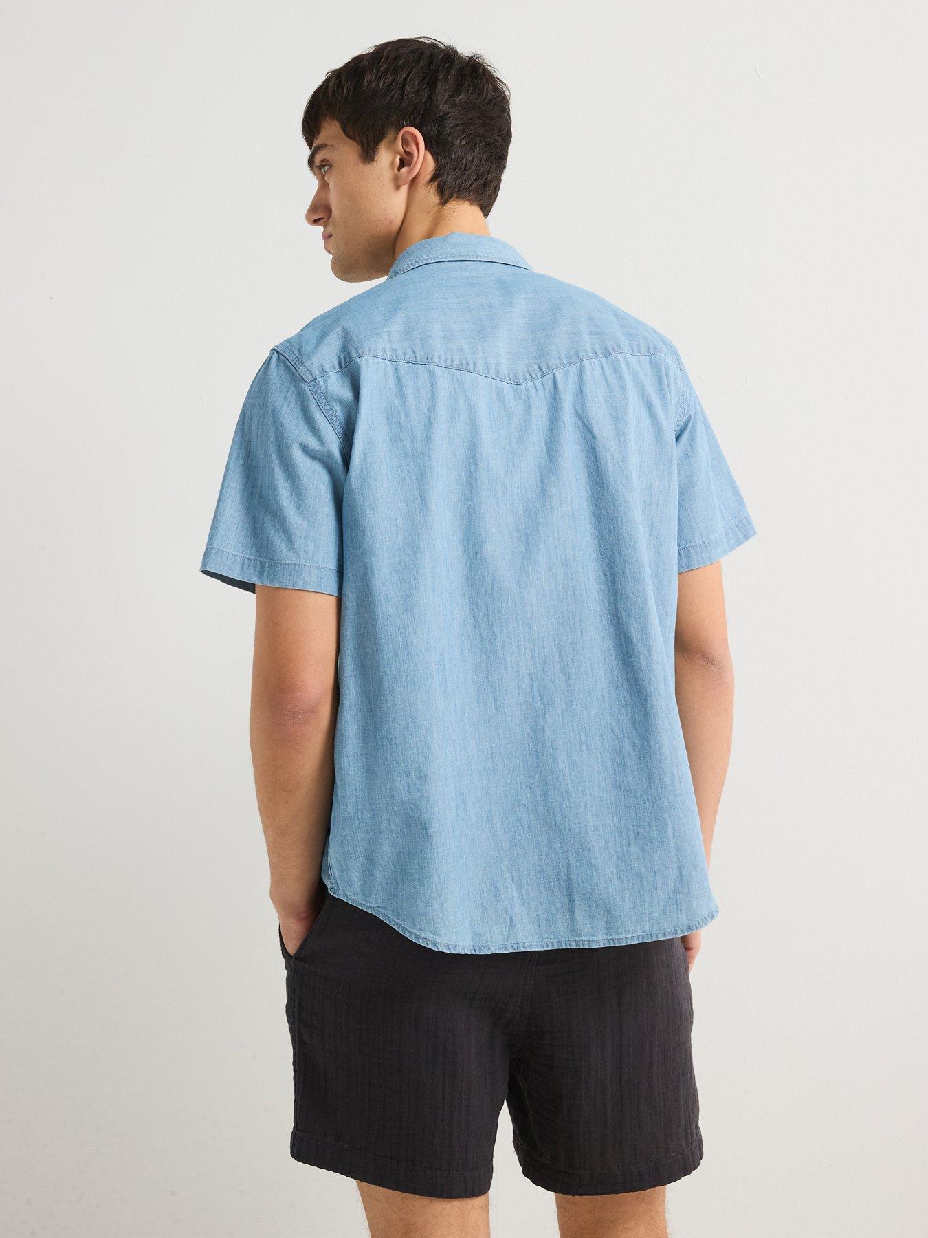 levis-relaxed-fit-short-sleeve-shirt--bluestillFront