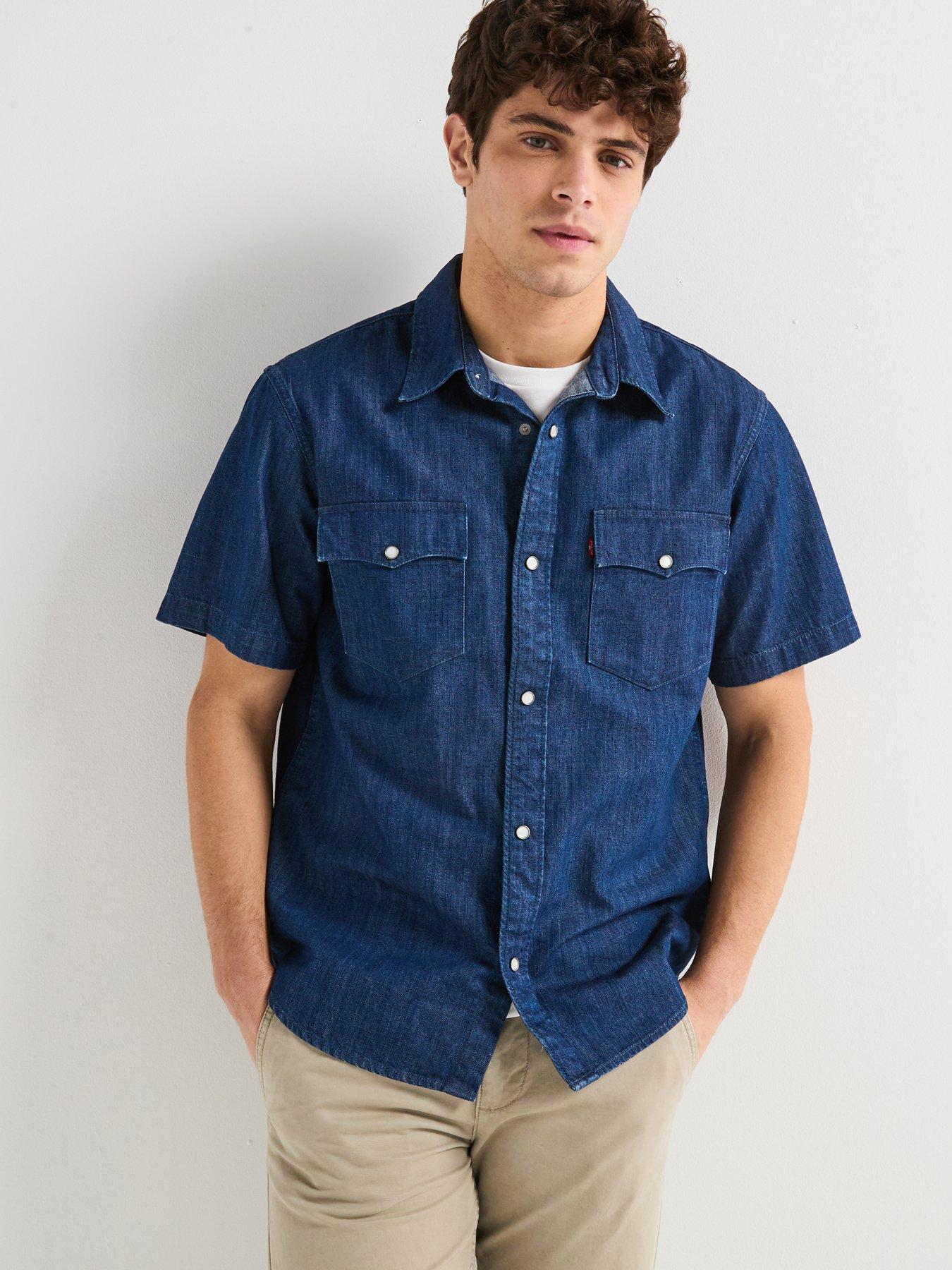 levis-levis-relaxed-fit-short-sleeve-shirt--bluefront