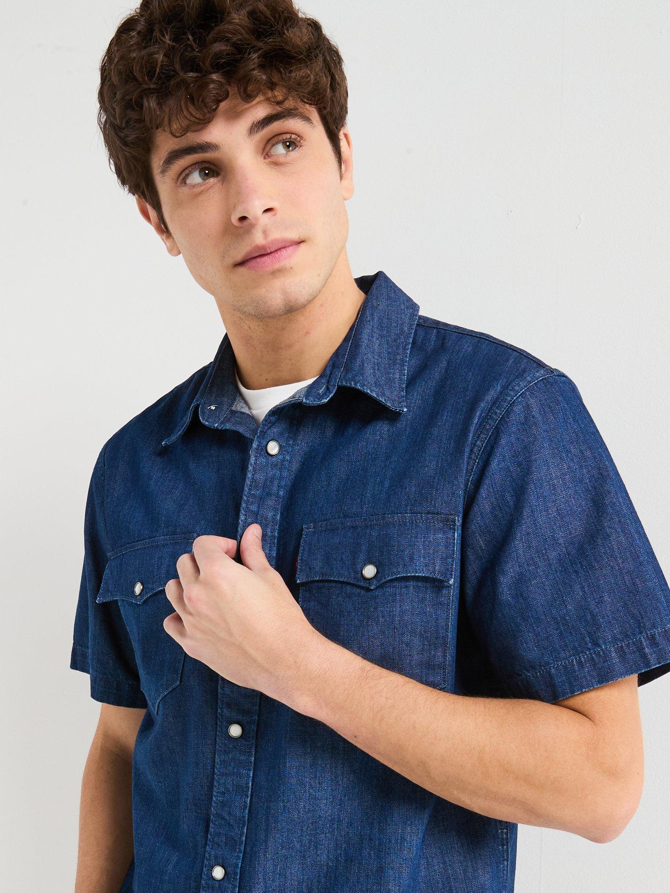 Image 4 of 4 of Levi's Levi's Relaxed Fit Short Sleeve Shirt- Blue