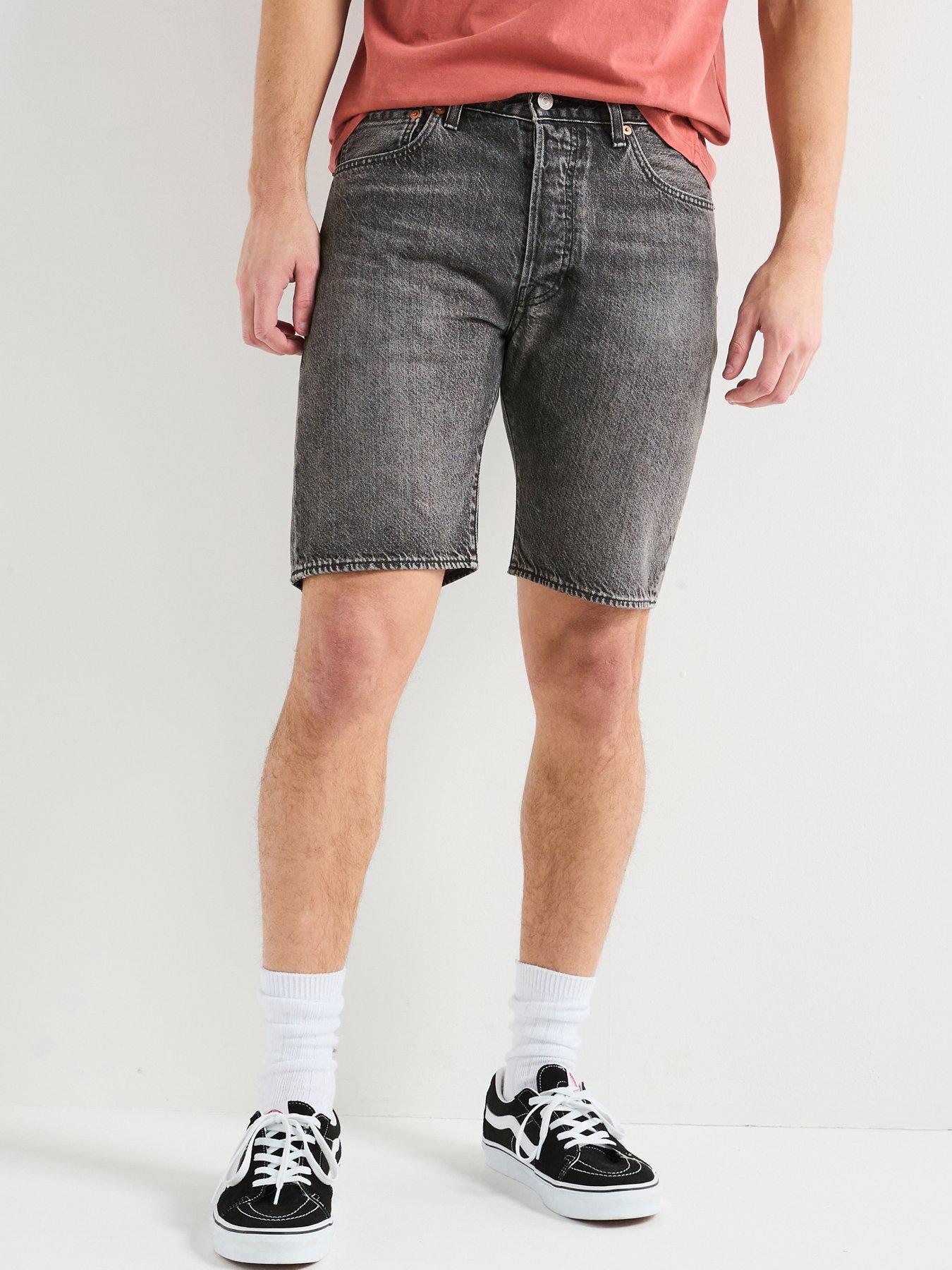 undefined Levi's 501 Original Regular Fit Denim Shorts- Dark Lane Ltwt- Black