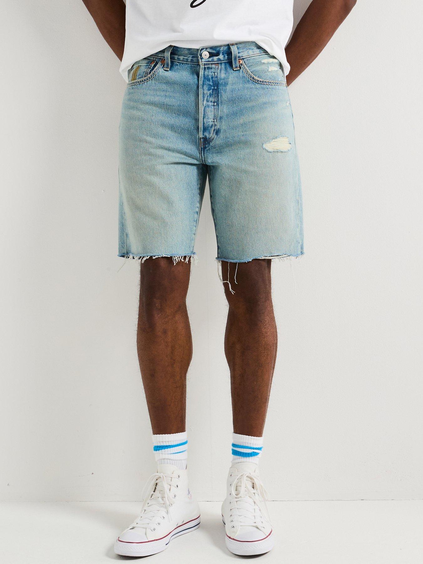 undefined Levi's 501 Original Regular Fit Denim Shorts- Save The Date Dx- Blue