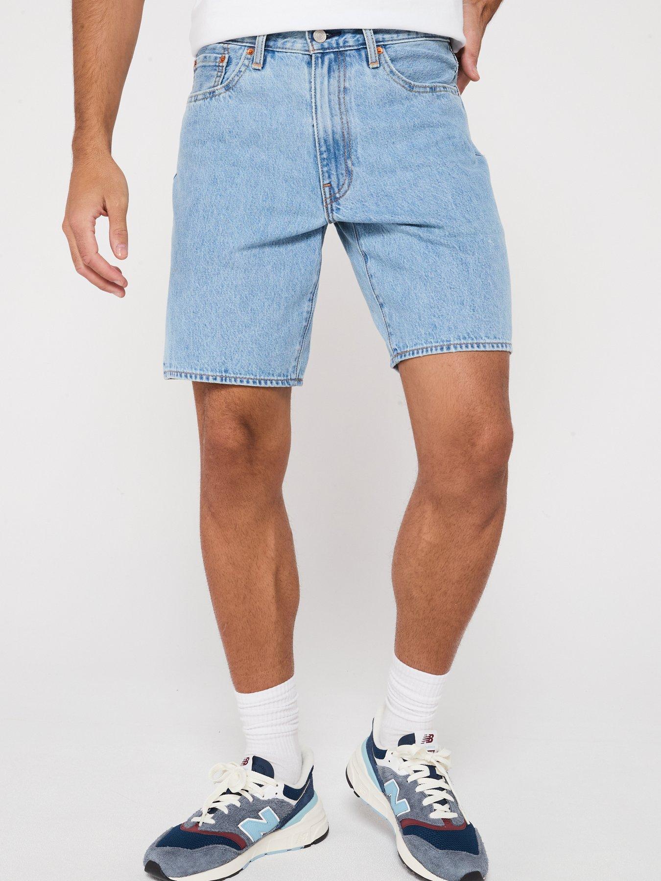 undefined Levi's 405 Standard Denim Shorts- Last Encore- Light Blue