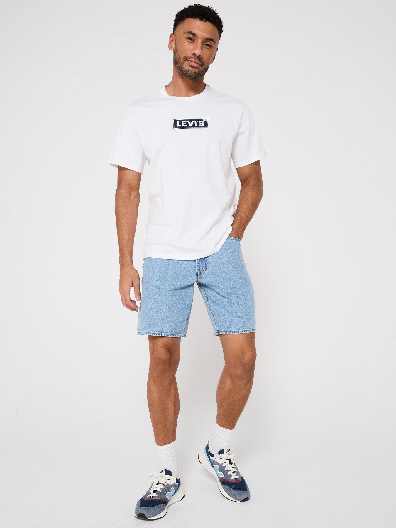 Image 3 of 5 of Levi's Levi's 405 Standard Denim Shorts- Last Encore- Light Blue