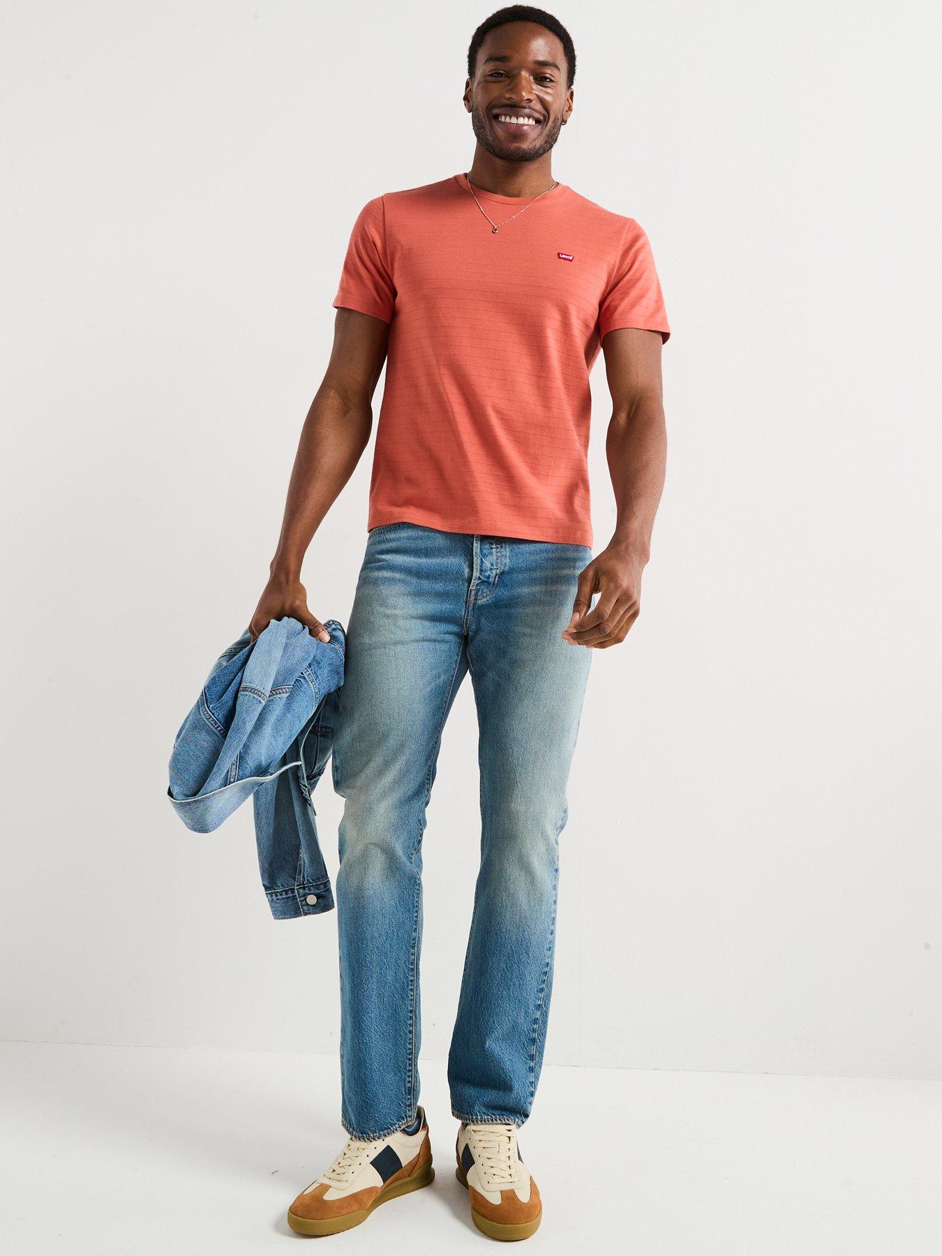 Image 3 of 6 of Levi's Levi's Original Dobby Short Sleeve T-shirt- Red