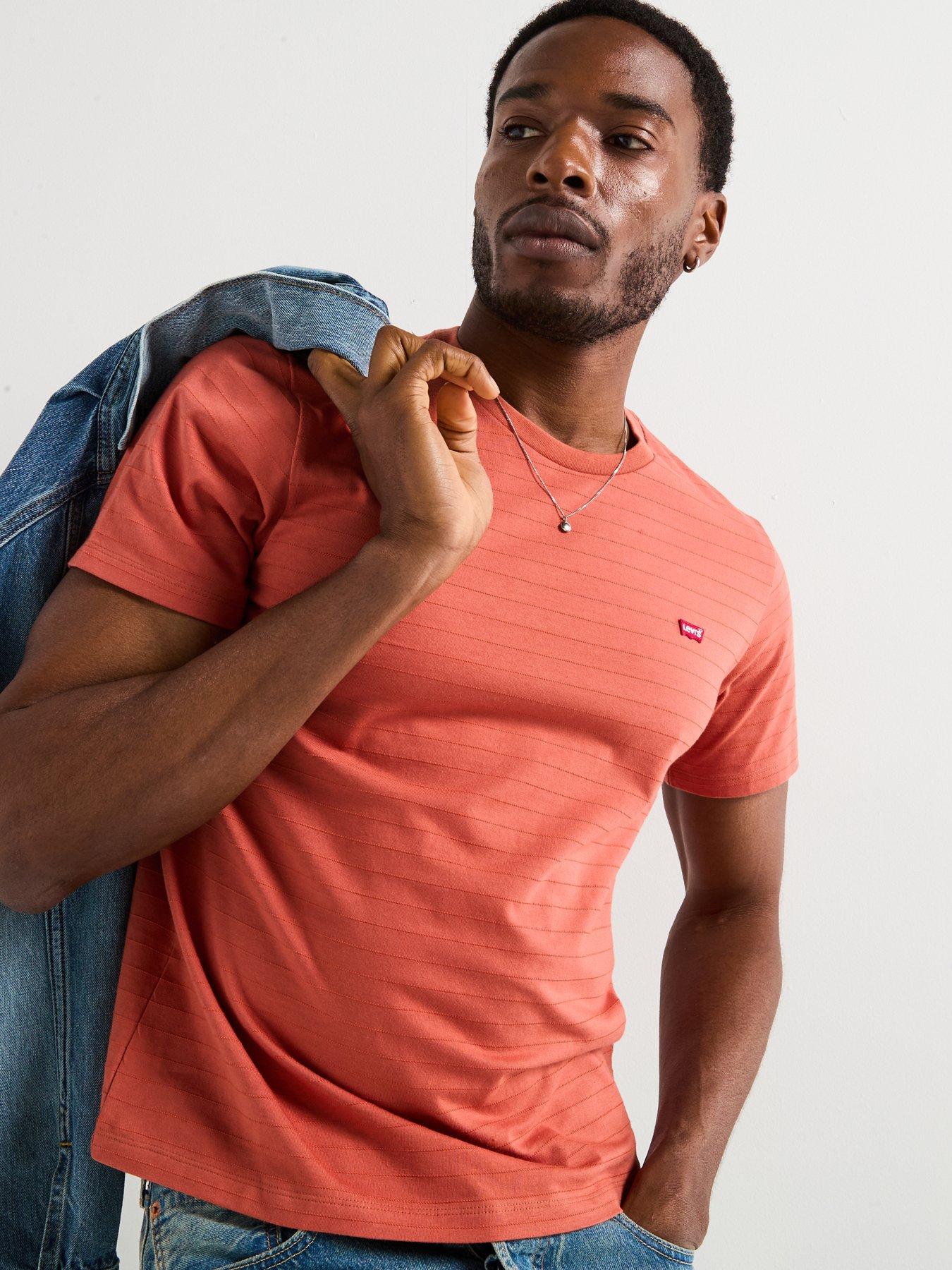 Image 4 of 6 of Levi's Levi's Original Dobby Short Sleeve T-shirt- Red