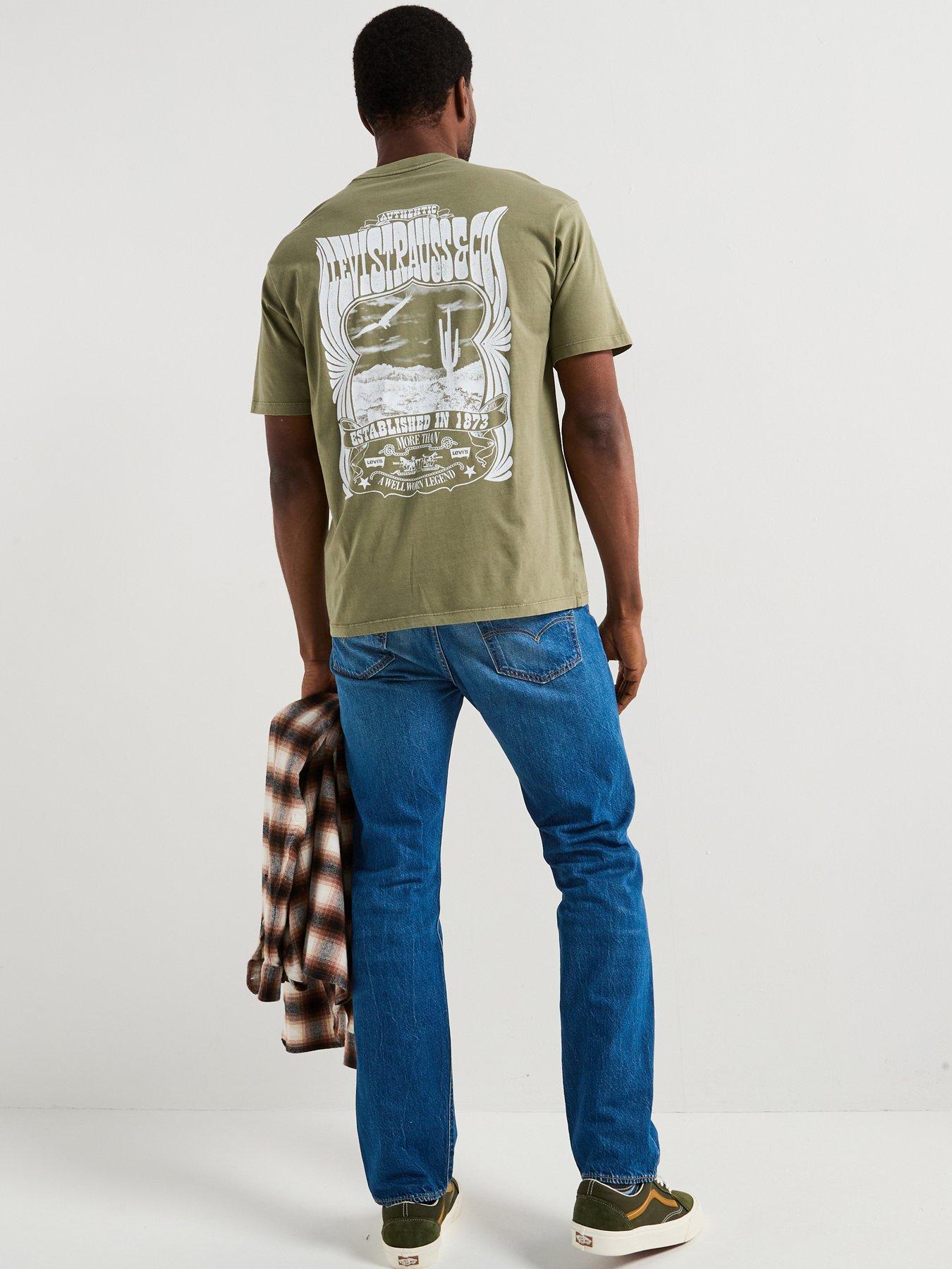 undefined Levi's Western Backhit Graphic T-shirt- Khaki