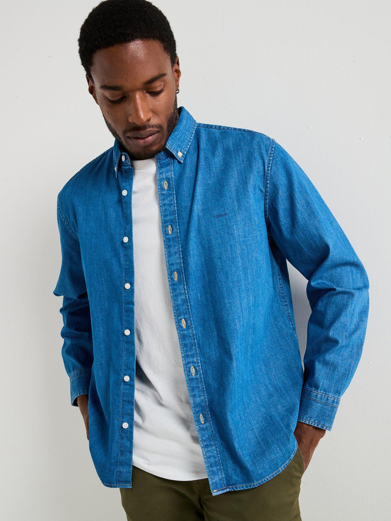 Levi's Levi's Authentic Button Down Denim Shirt- Medium Indigo
