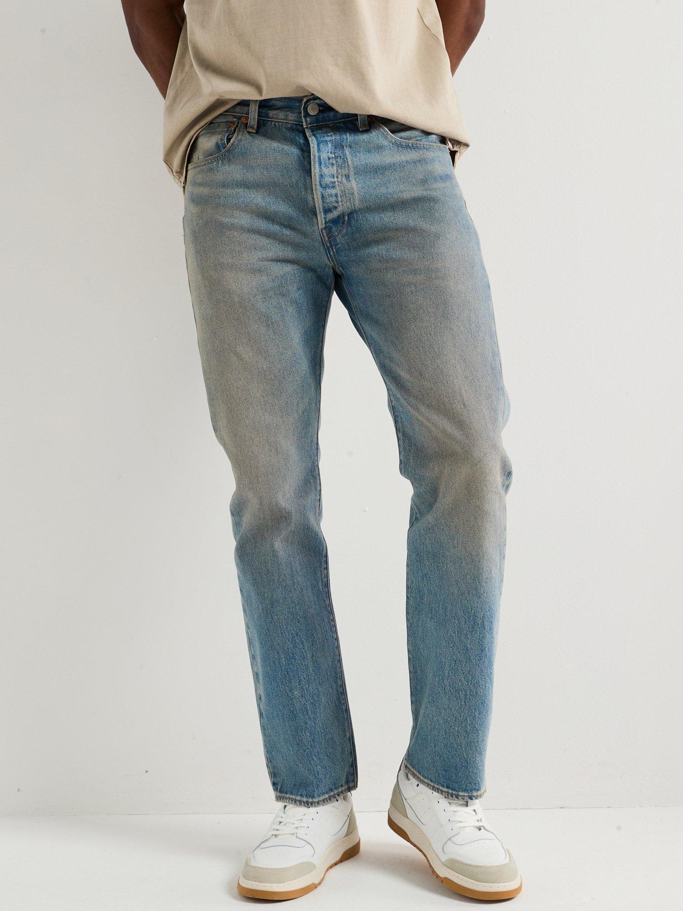 undefined Levi's 501 Original Straight Fit Jeans - Dirty Work - Blue