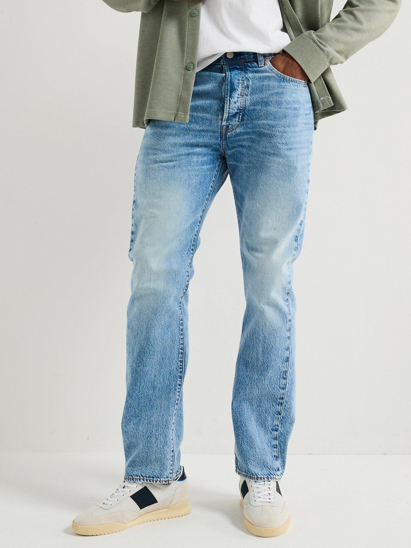 undefined Levi's 501 Original Straight Fit Jeans - Low On Sleep Lightweight - Blue