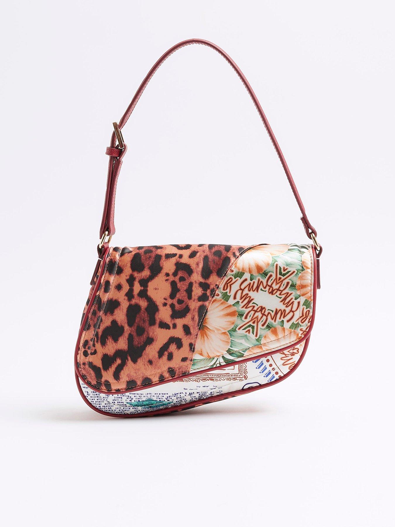 river-island-mixed-print-saddle-bag-cream