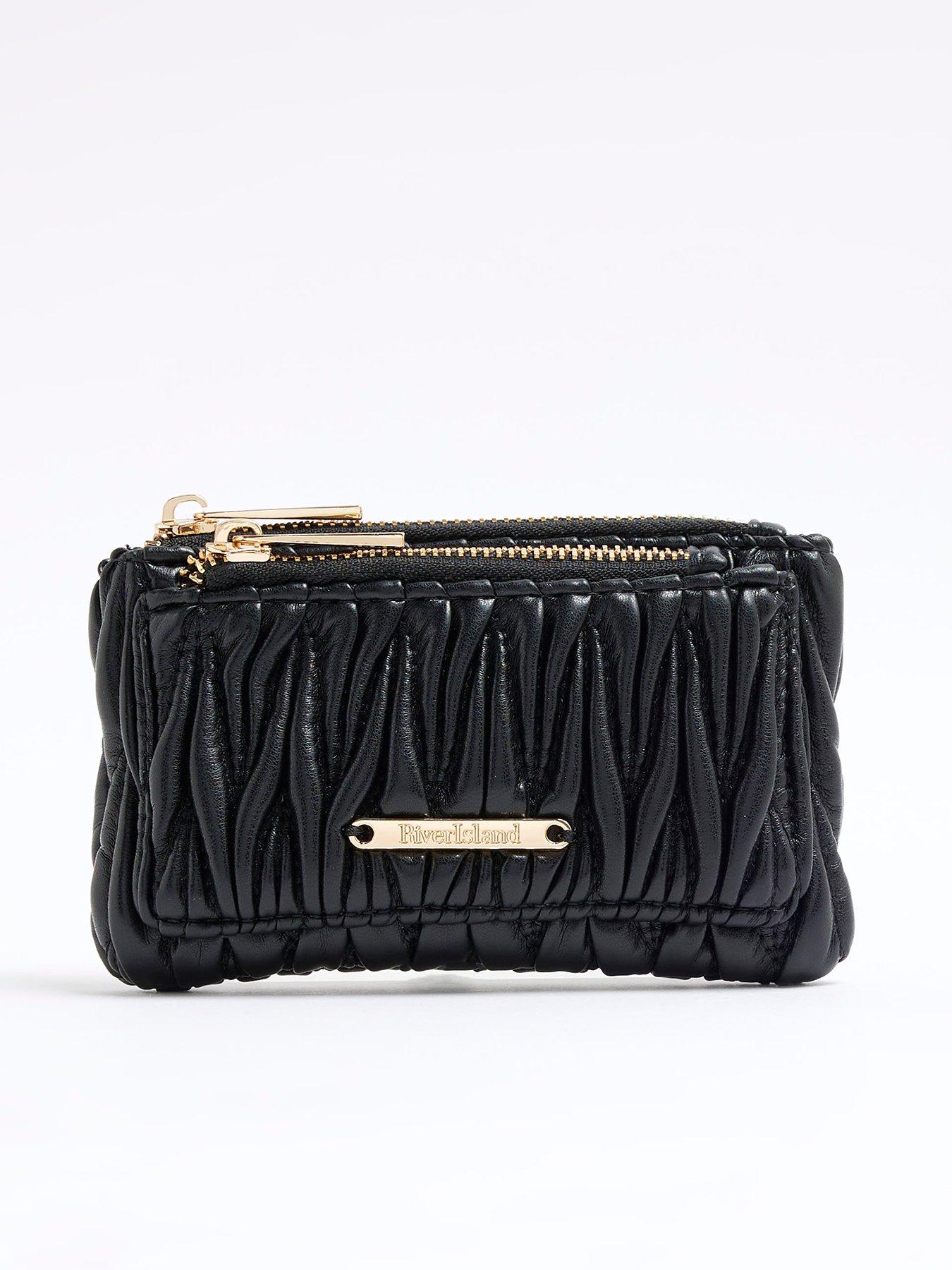 river-island-scrunch-quilt-pouch-black