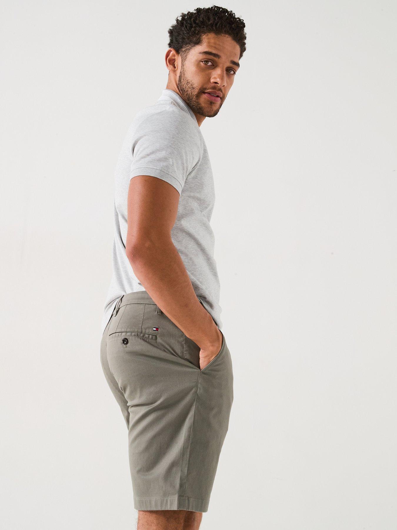 Image 4 of 4 of Tommy Hilfiger Harlem Printed Structure Chino Shorts - Grey