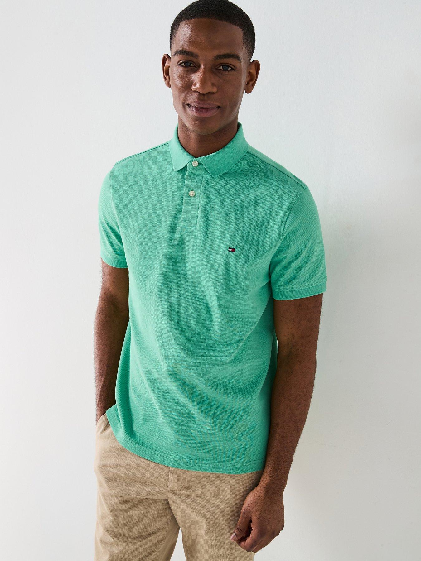 Image 1 of 4 of Tommy Hilfiger 1985 Regular Fit Polo Shirt - Green