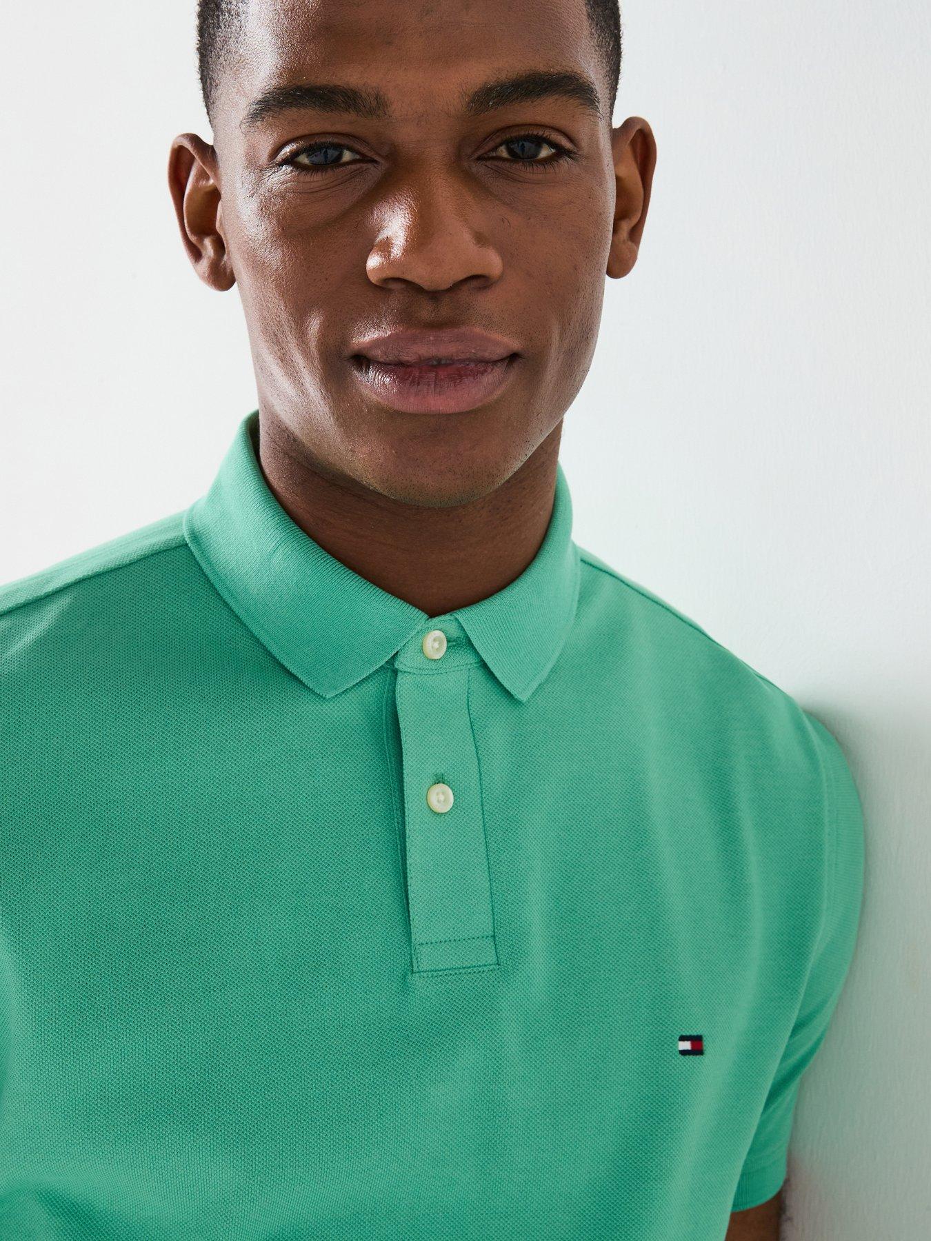 Image 4 of 4 of Tommy Hilfiger 1985 Regular Fit Polo Shirt - Green