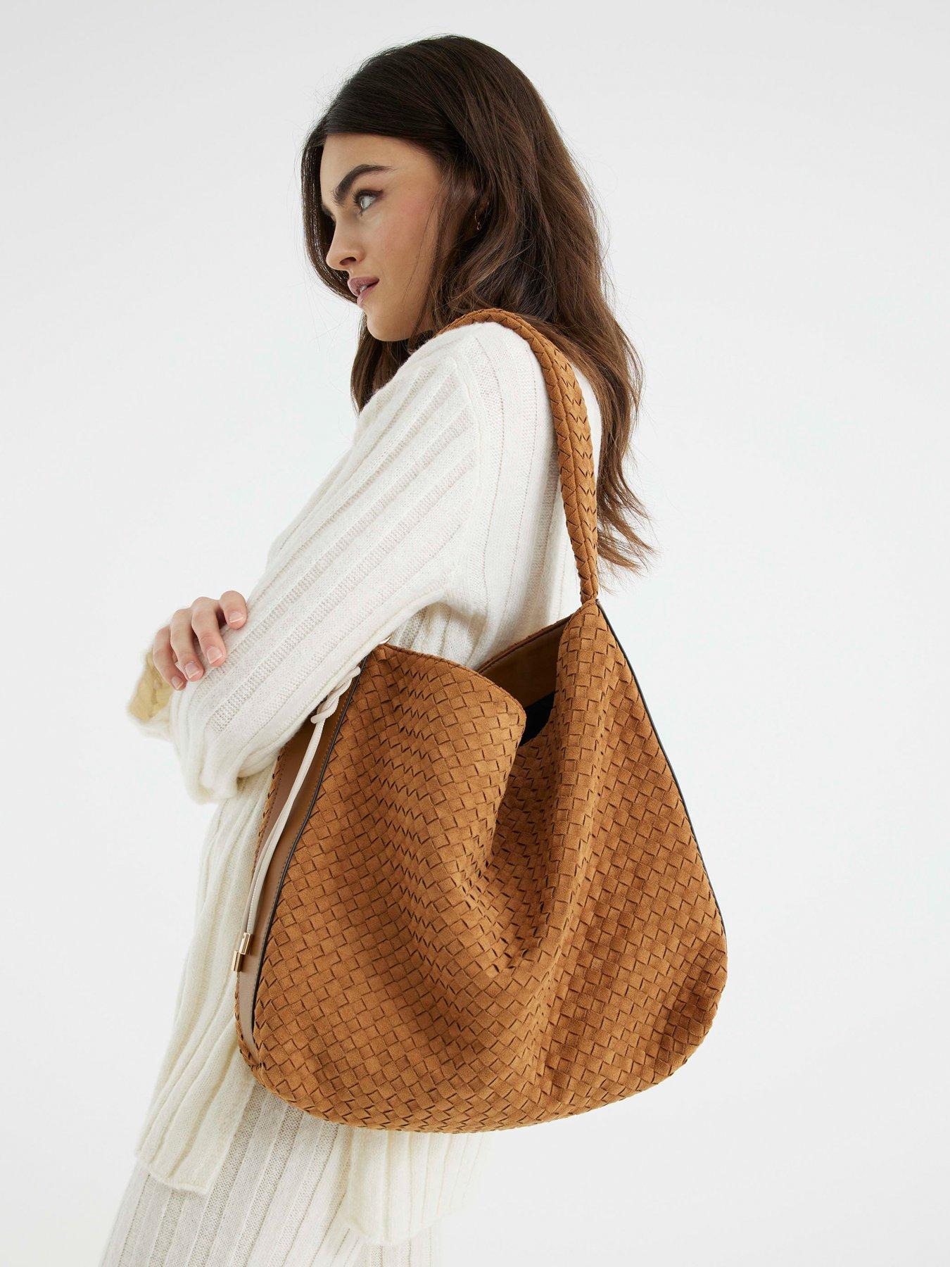 river-island-suedette-woven-slouch-brownstillFront