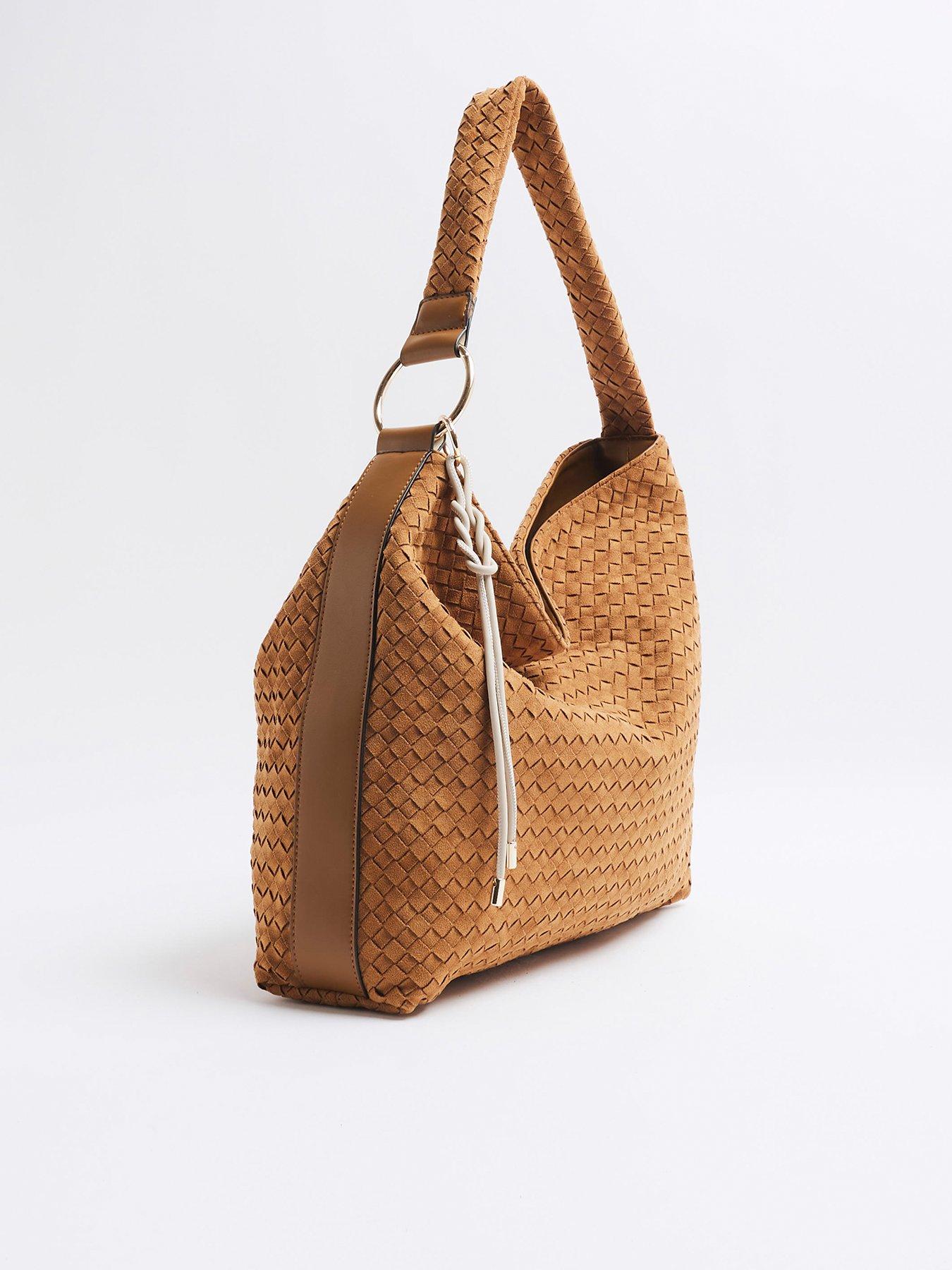 river-island-suedette-woven-slouch-brownback