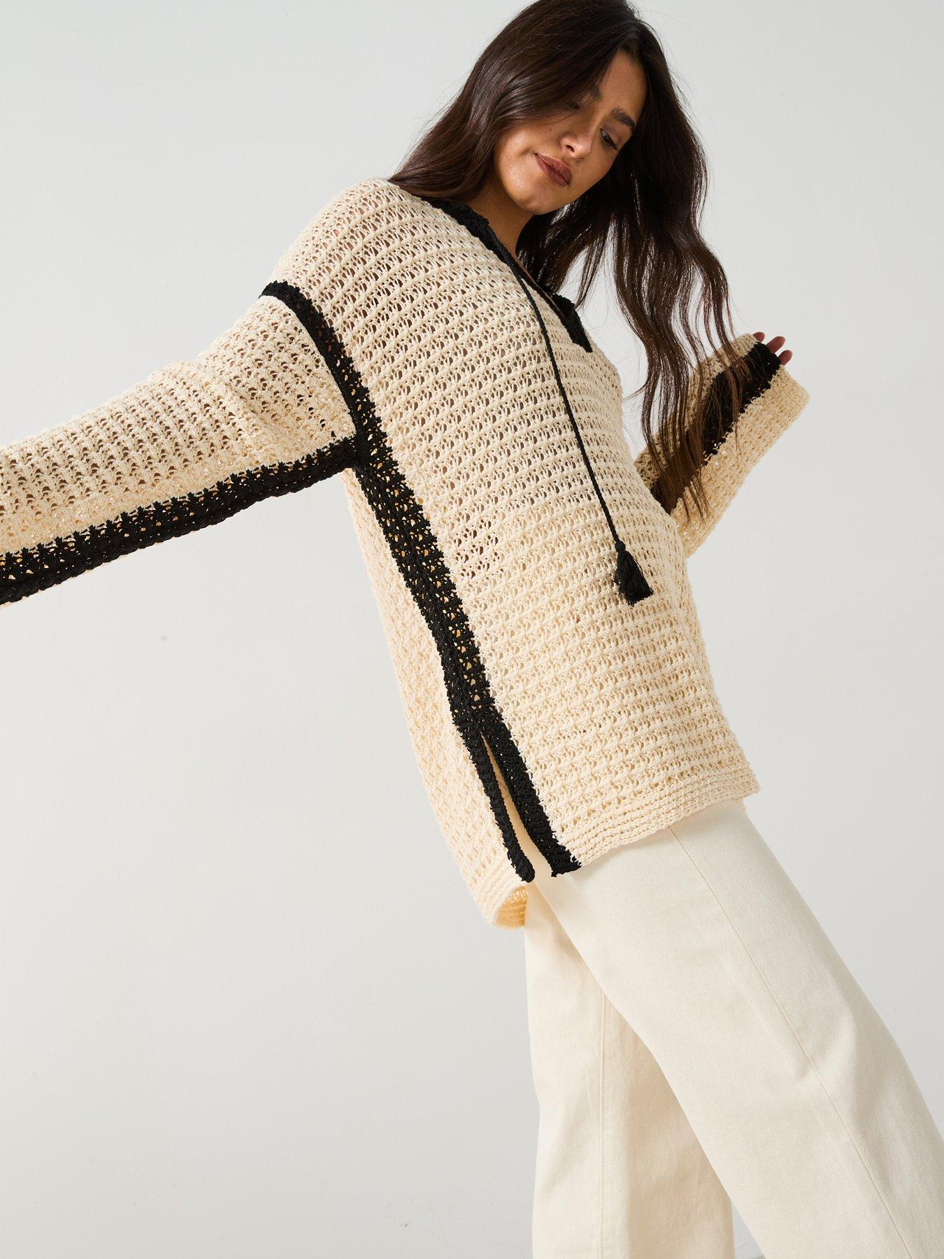 v-by-very-tassel-open-knit-jumper-creamdetail