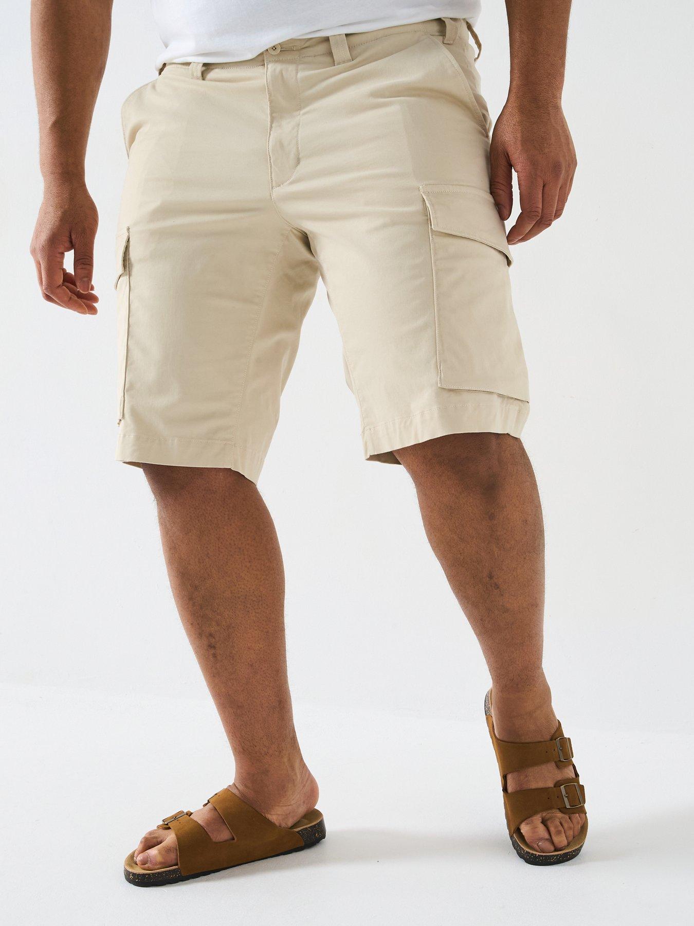 undefined Big  &  Tall John Cargo Shorts - Beige