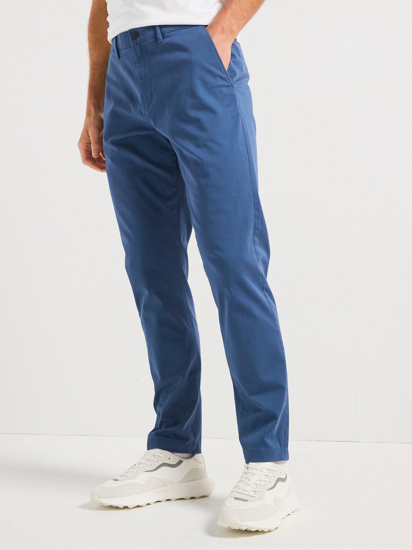 undefined Harlem Slim Tapered Fit Chinos - Dark Blue