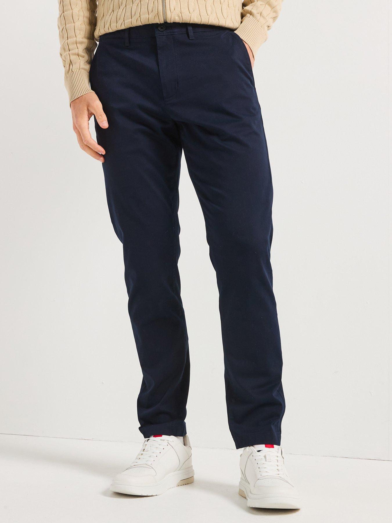 Image of Tommy Hilfiger Harlem Slim Tapered Fit Chinos - Navy