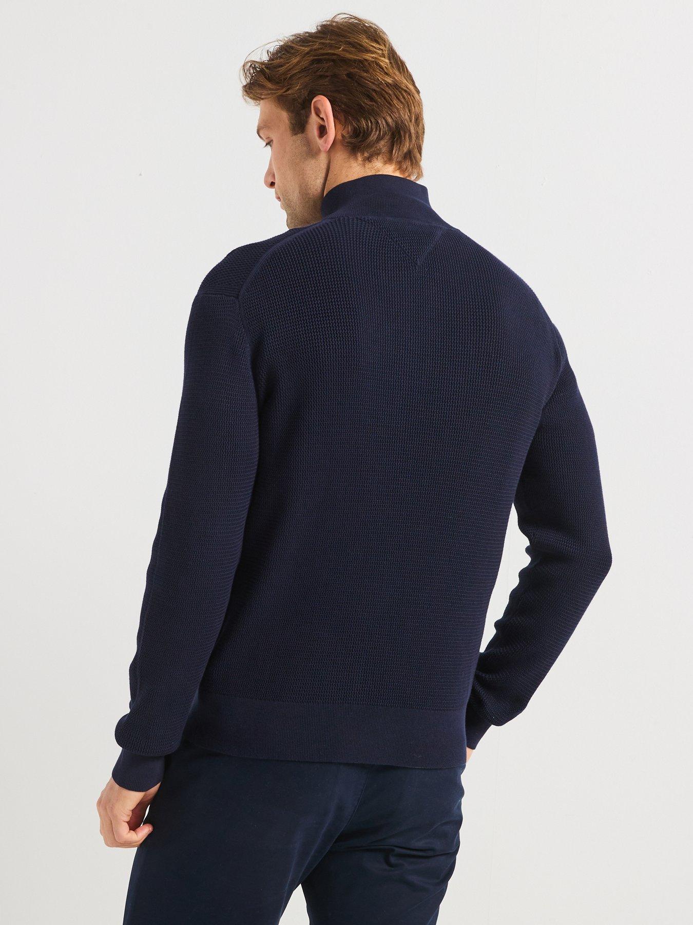 tommy-hilfiger-racking-structure-zip-mock-knitted-jumper-navystillFront