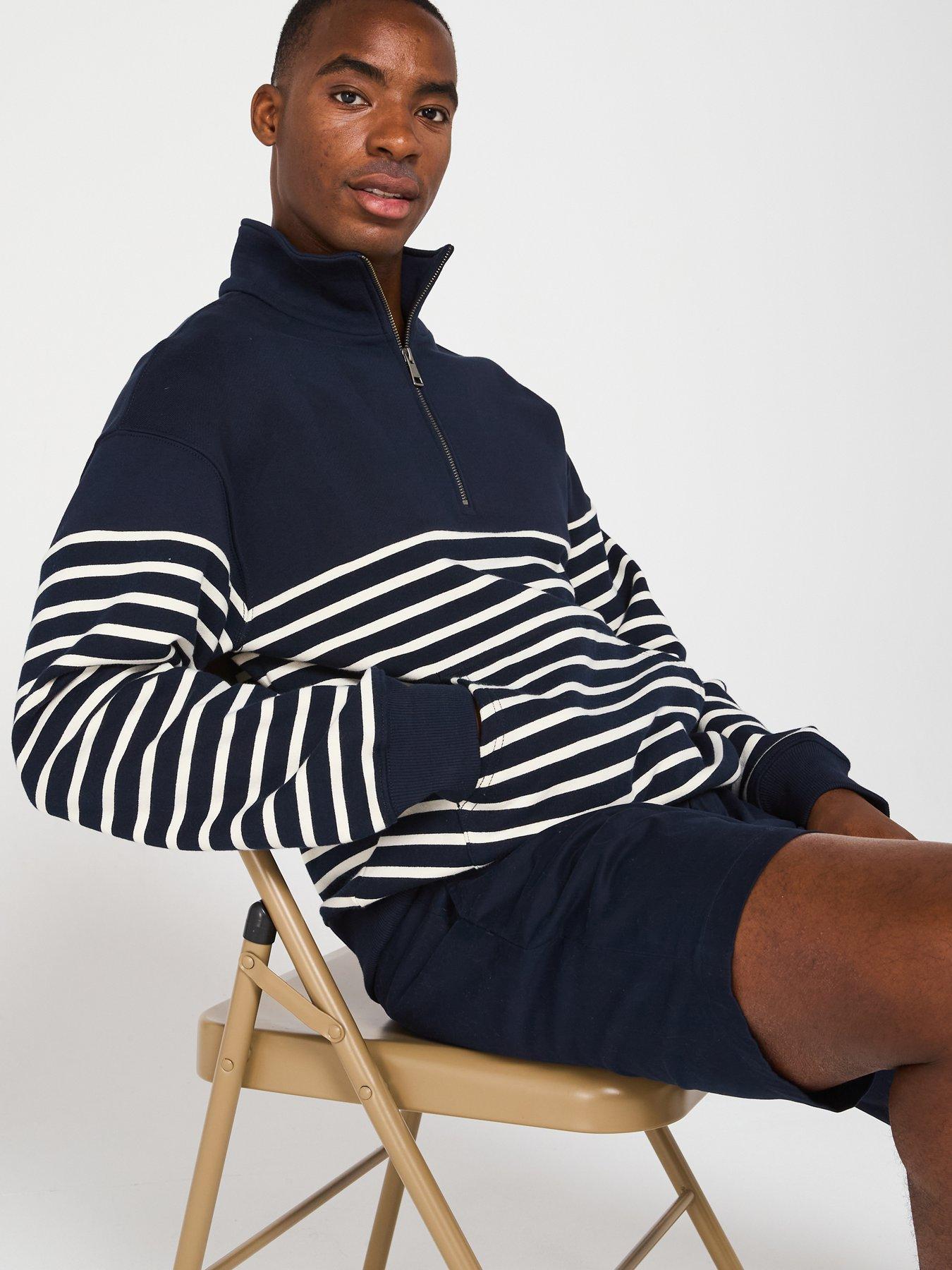tommy-hilfiger-placed-stripe-14-zip-sweat-top-multidetail