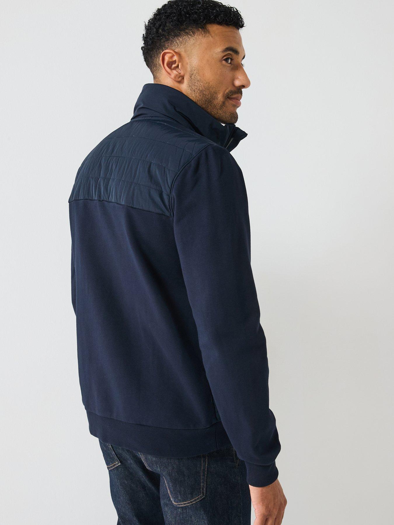 tommy-hilfiger-quilted-zip-through-sweat-top-navystillFront