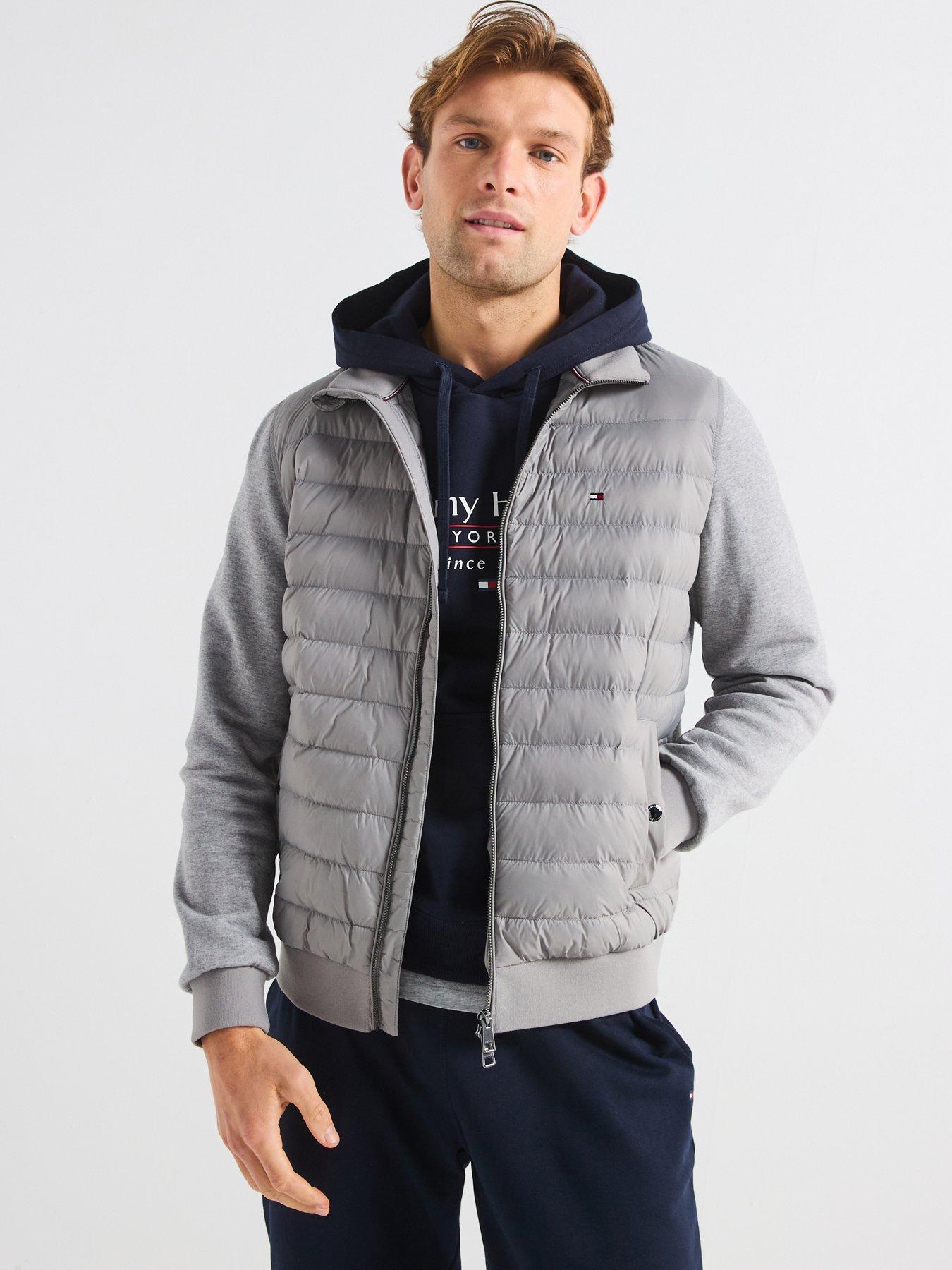 tommy-hilfiger-tommy-hilfiger-quilted-zip-through-sweat-greyfront