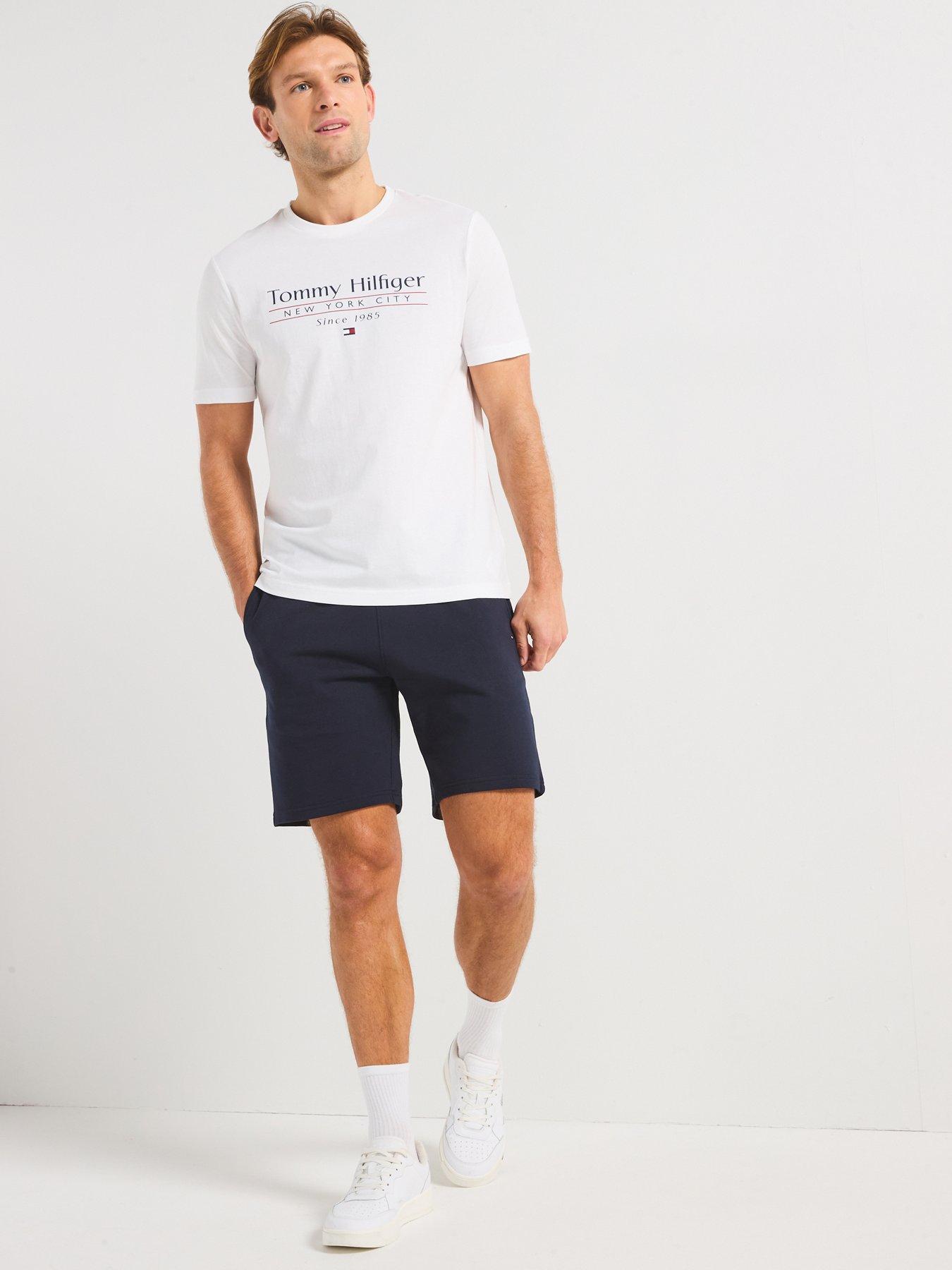 Image 3 of 4 of Tommy Hilfiger Tommy Hilfiger Essential Terry Jersey Shorts - Navy