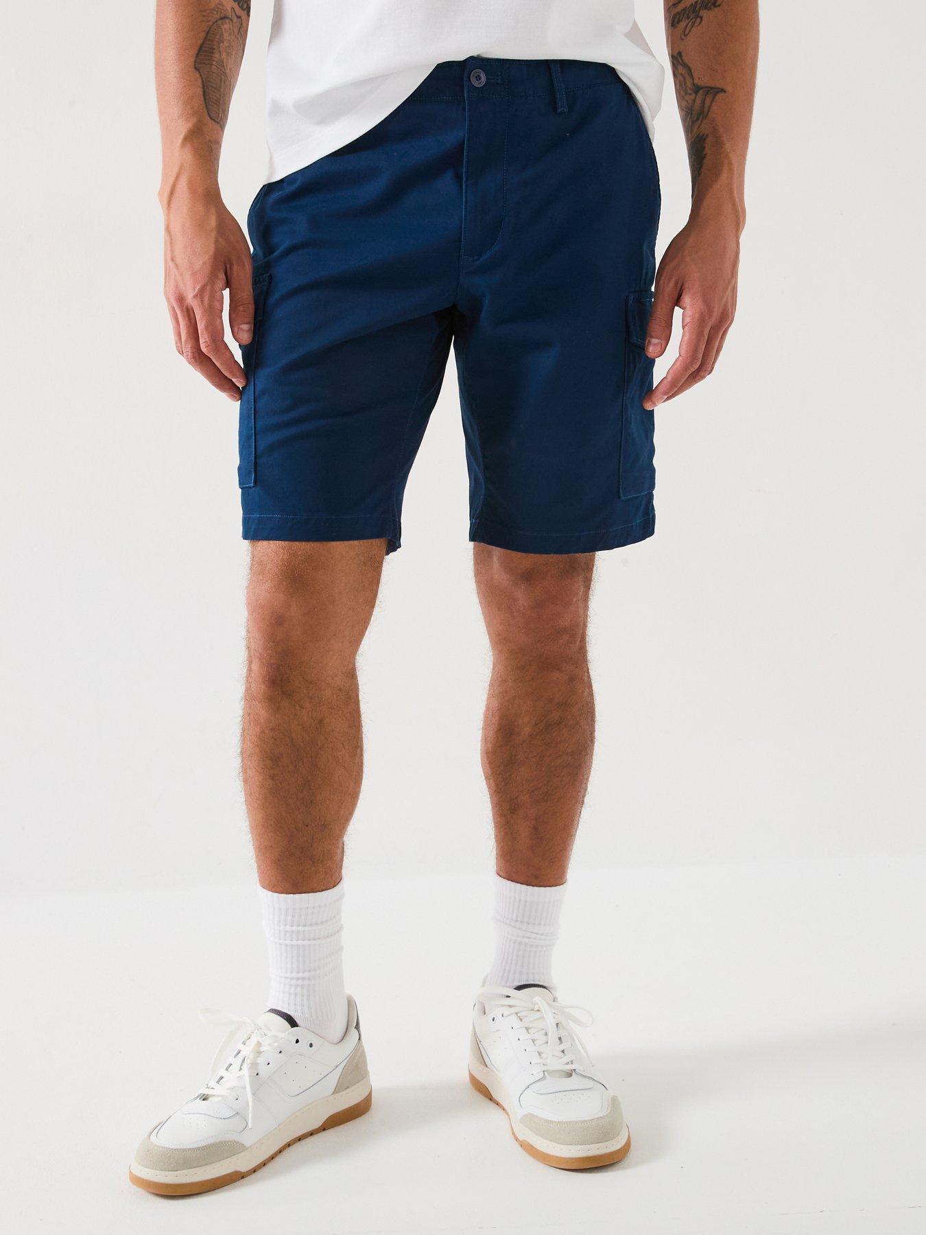 Image 1 of 6 of Tommy Hilfiger Harlem Cargo 1985 Cargo Shorts - Navy