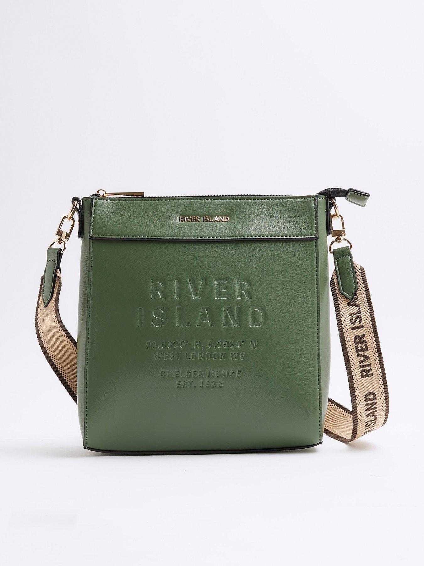 river-island-debossed-messenger-green