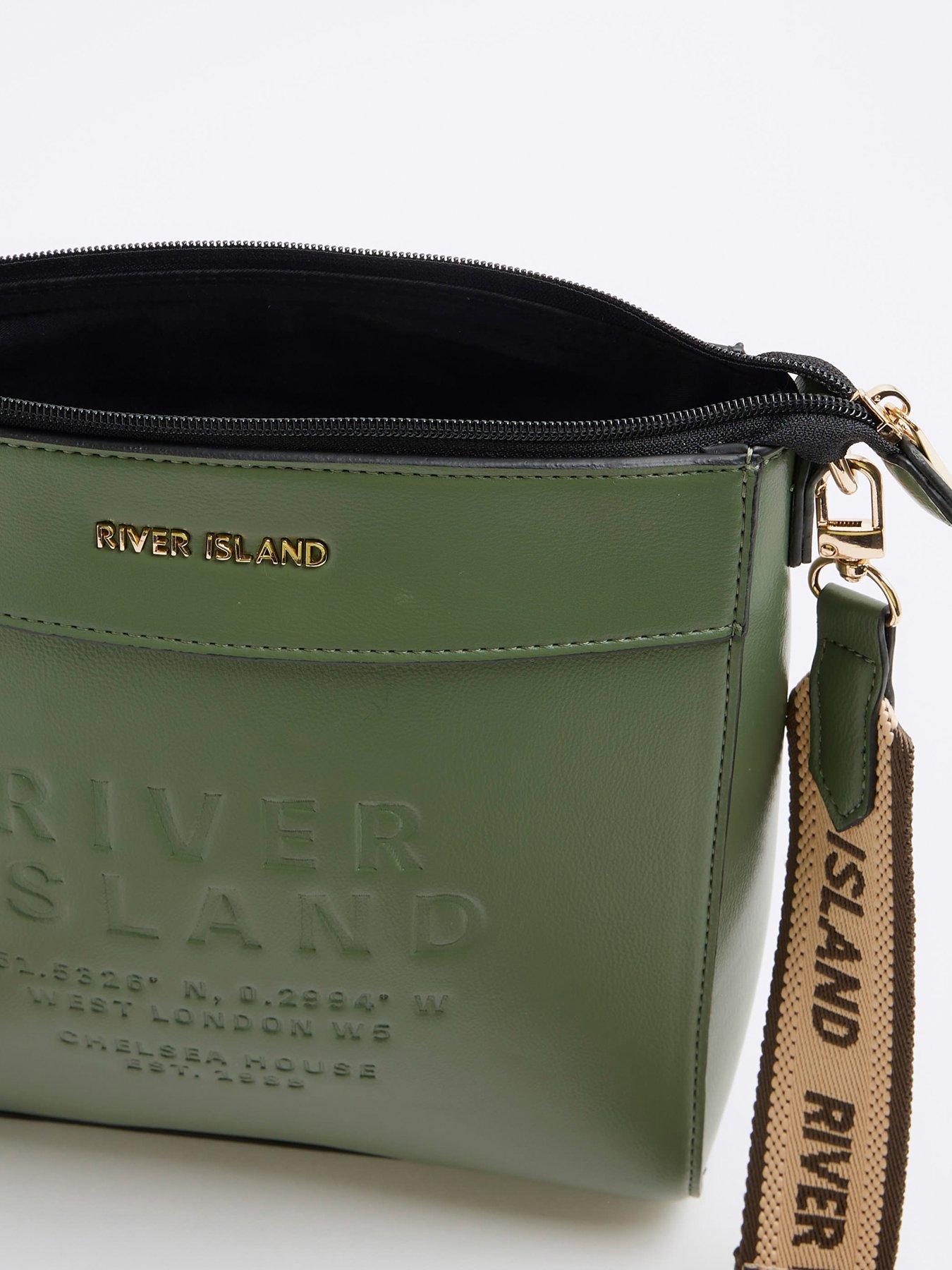 river-island-debossed-messenger-greendetail