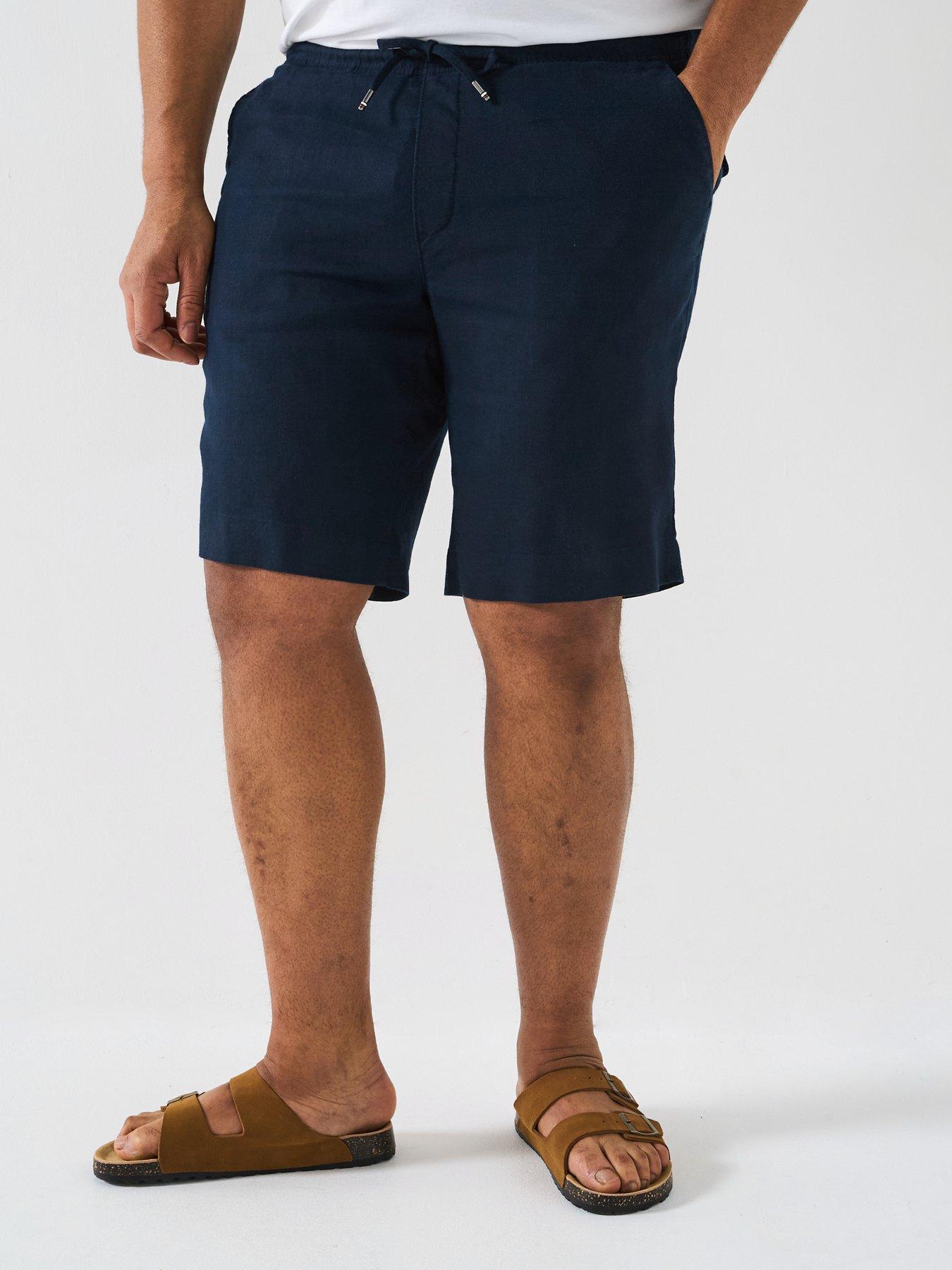 Tommy Hilfiger Tommy Hilfiger Big  &  Tall Brooklyn Linen Shorts - Navy
