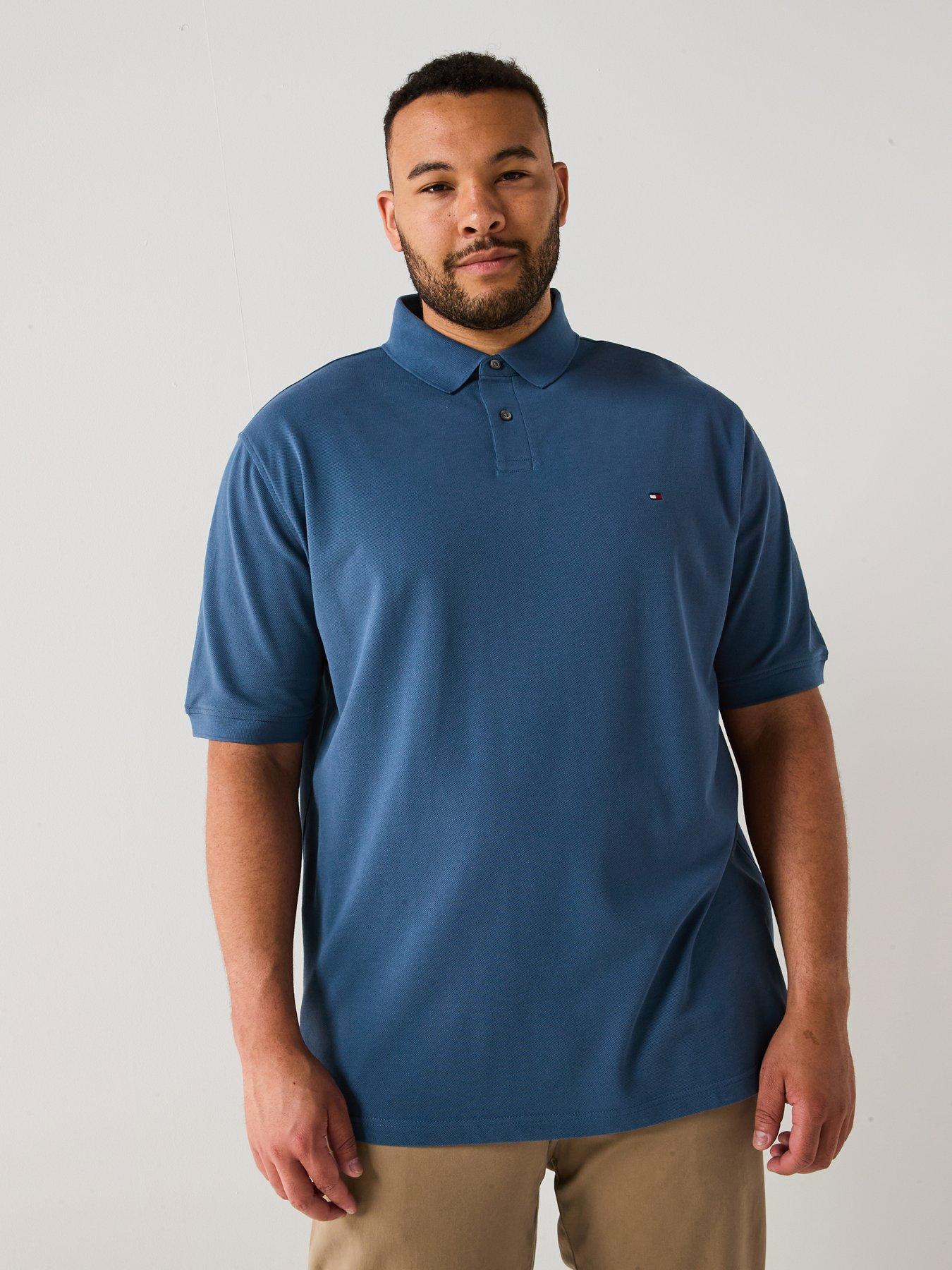 undefined Tommy Hilfiger Big & Tall 1985 Regular Fit Polo Shirt - Blue