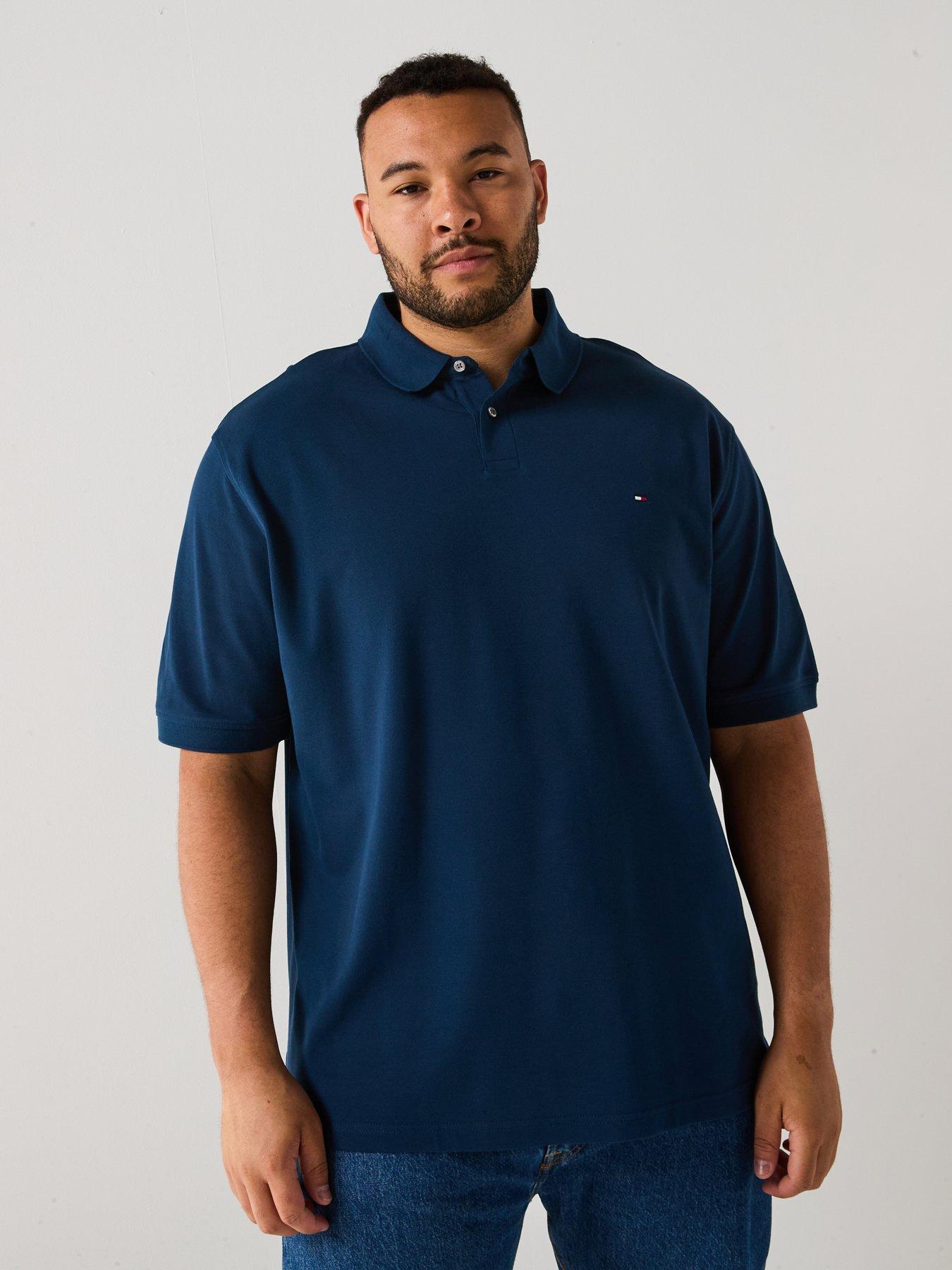 undefined Tommy Hilfiger Big & Tall 1985 Regular Fit Polo Shirt - Dark Blue