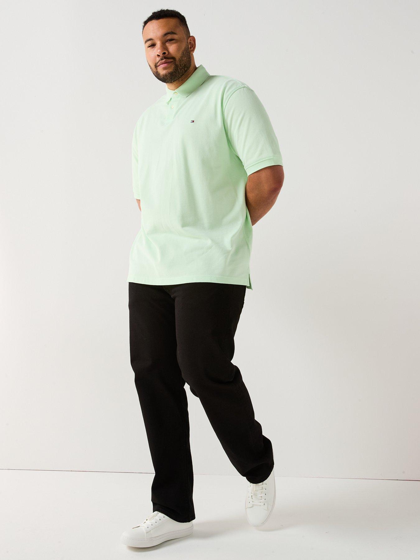 Image 3 of 4 of Tommy Hilfiger Big &amp; Tall 1985 Regular Fit Polo Shirt - Light Green
