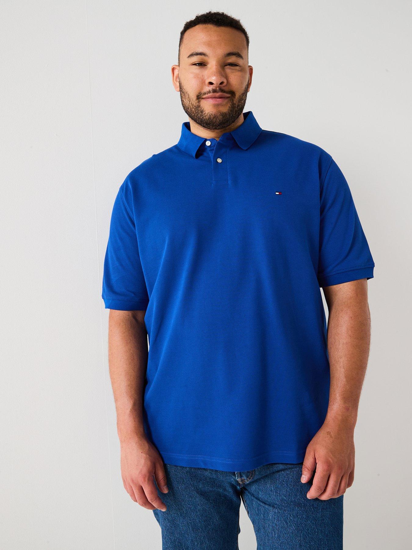 undefined Tommy Hilfiger Big & Tall 1985 Regular Fit Polo Shirt - Blue
